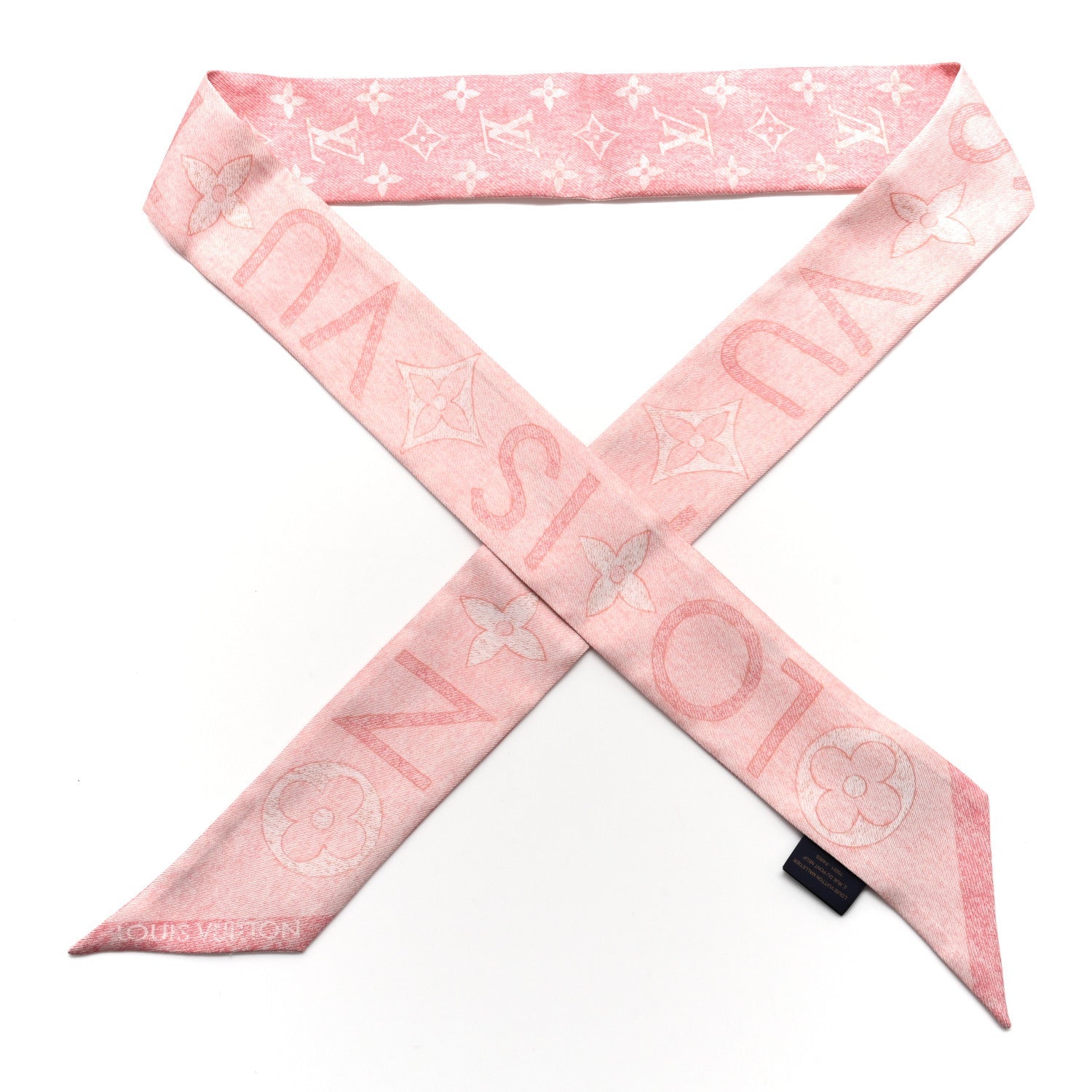 Silk Monogram Infinity BB Bandeau Light Pink