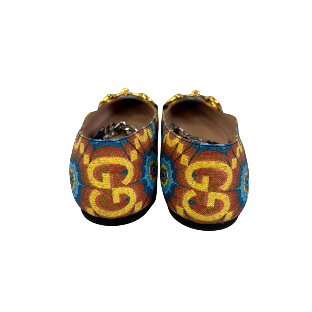 Multi Print Horsebit Mary Jane Flat, 34.5