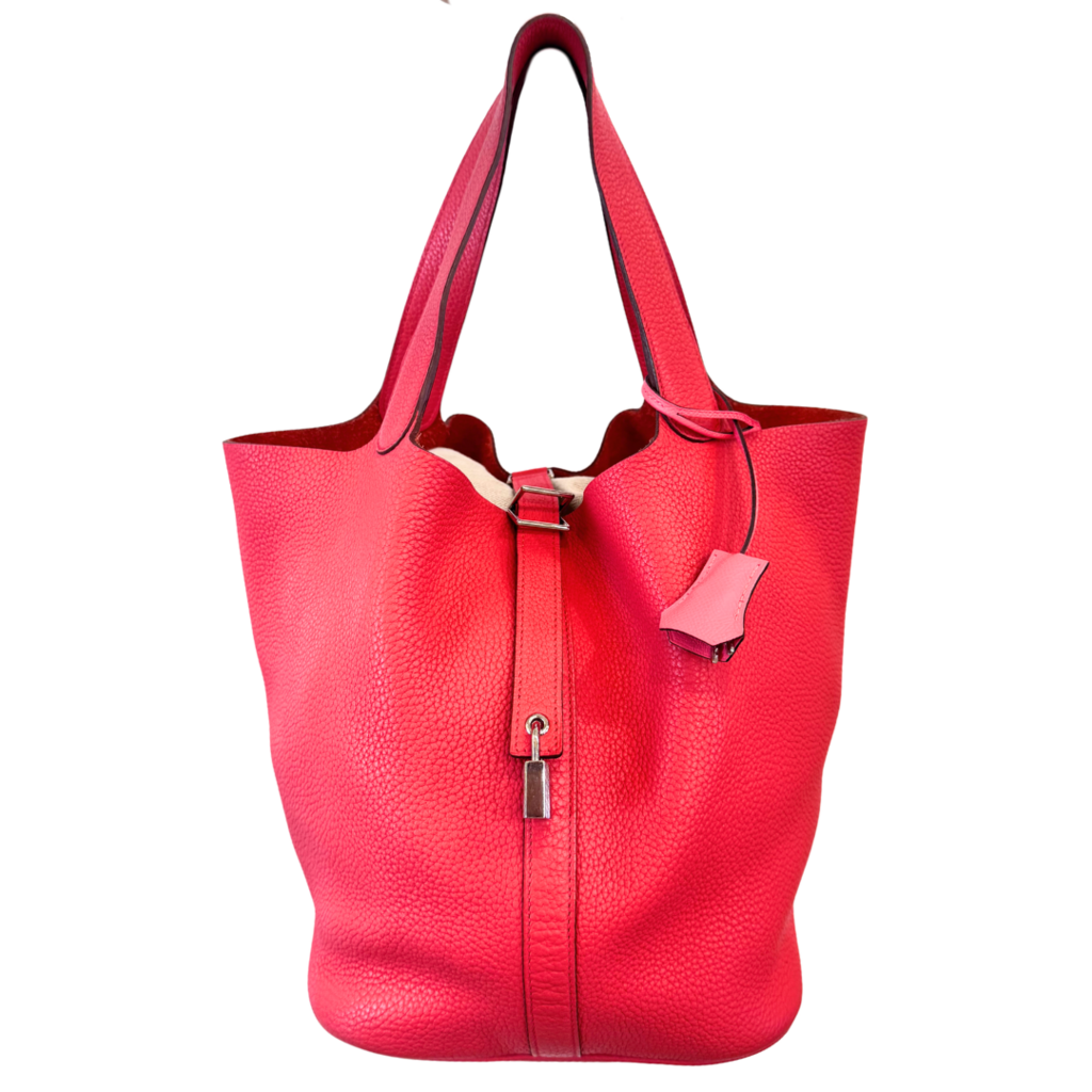 Hermès Picotin Coral Pink Clemence 26CM Palladium HW (2009)