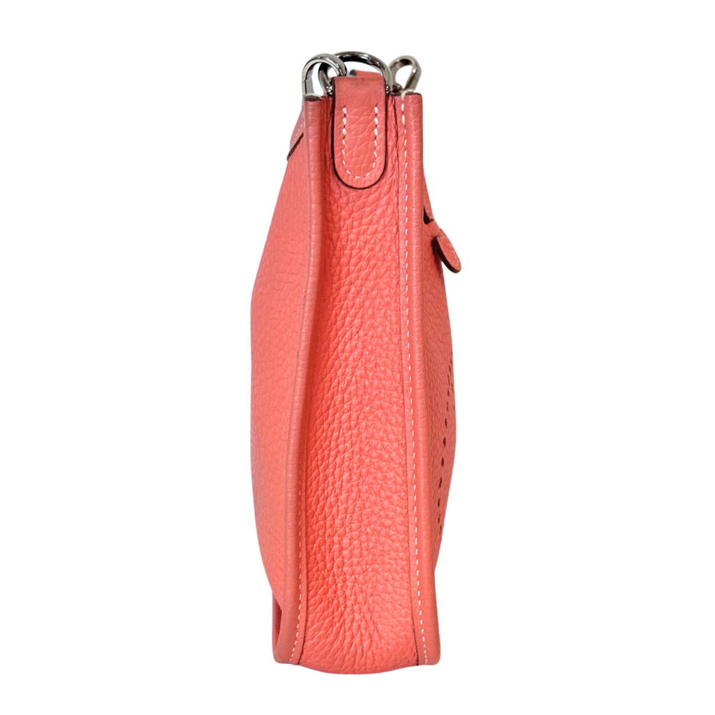 Hermès Evelyne Coral Pink Clemence TPM Palladium HW (2011)