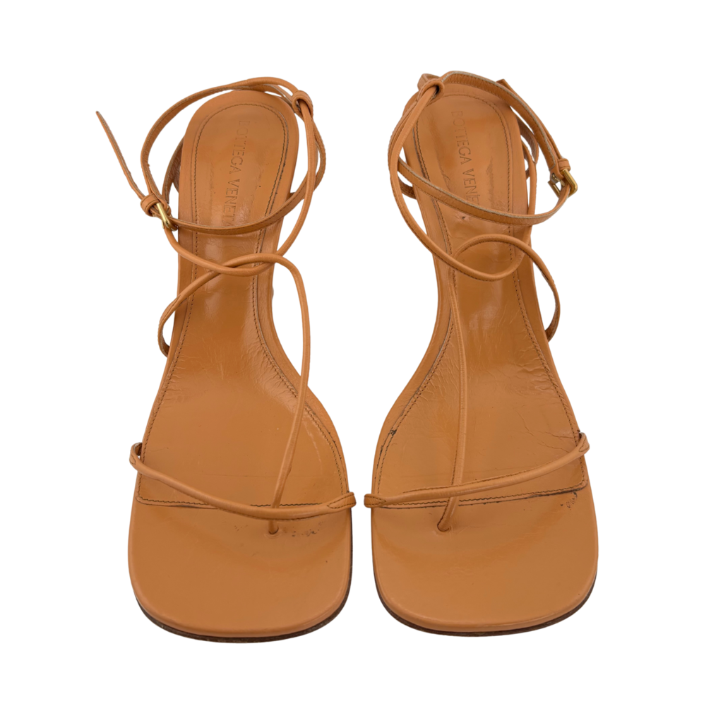 Tan Leather Heel Sandals