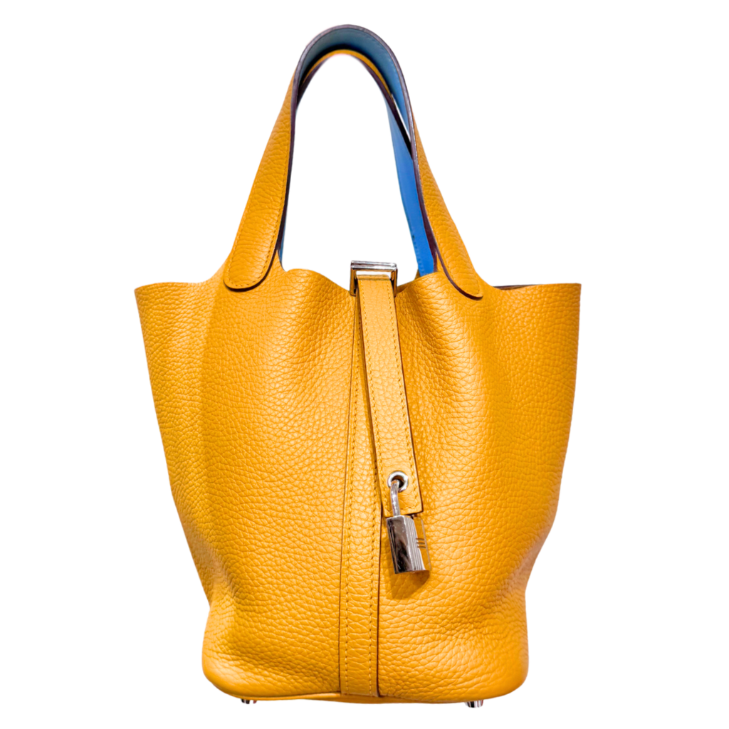 Hermès Picotin Celeste Jaune Eclat Togo 18CM Palladium HW (2017)