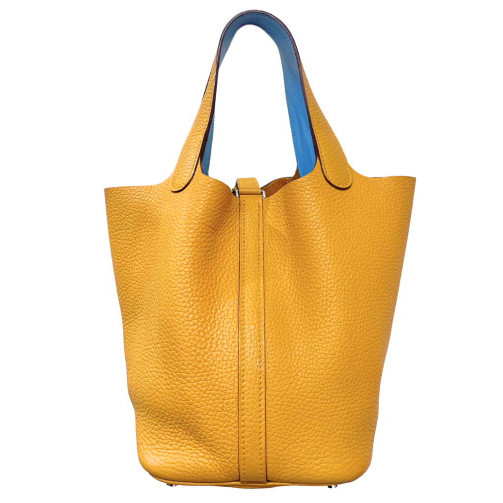 Hermès Picotin Celeste Jaune Eclat Togo 18CM Palladium HW (2017)