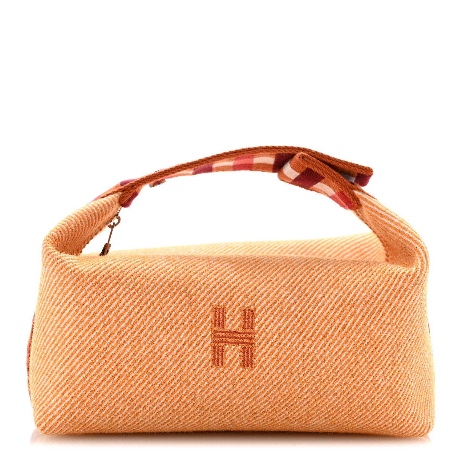 Merino Wool Small Au Carre Bride-A-Brac Pouch Fauve