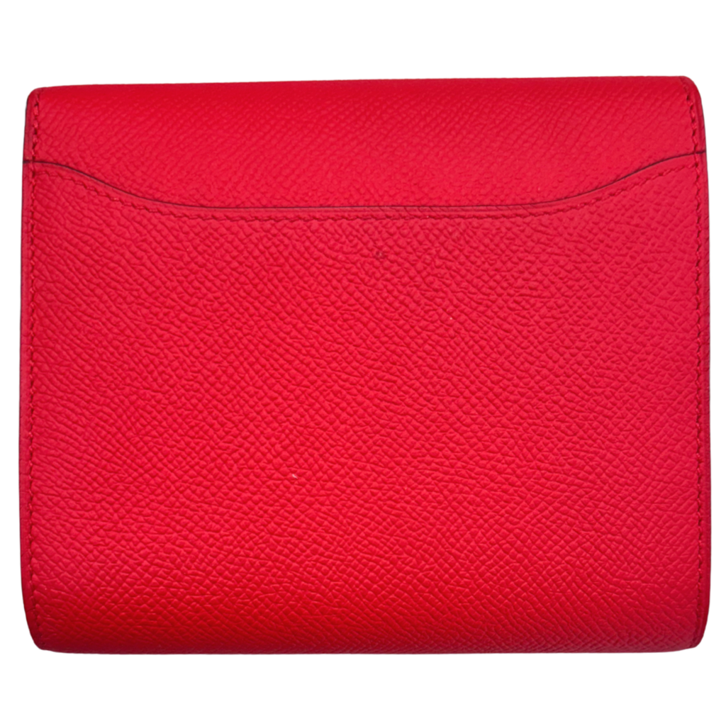 Hermès Constance Wallet III Rouge de Coeur Red Epsom Mini Mauve Sylvestre Enamel Hardware (2019)