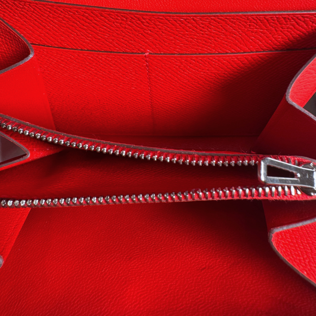 Hermès Constance Wallet III Rouge de Coeur Red Epsom Mini Mauve Sylvestre Enamel Hardware (2019)