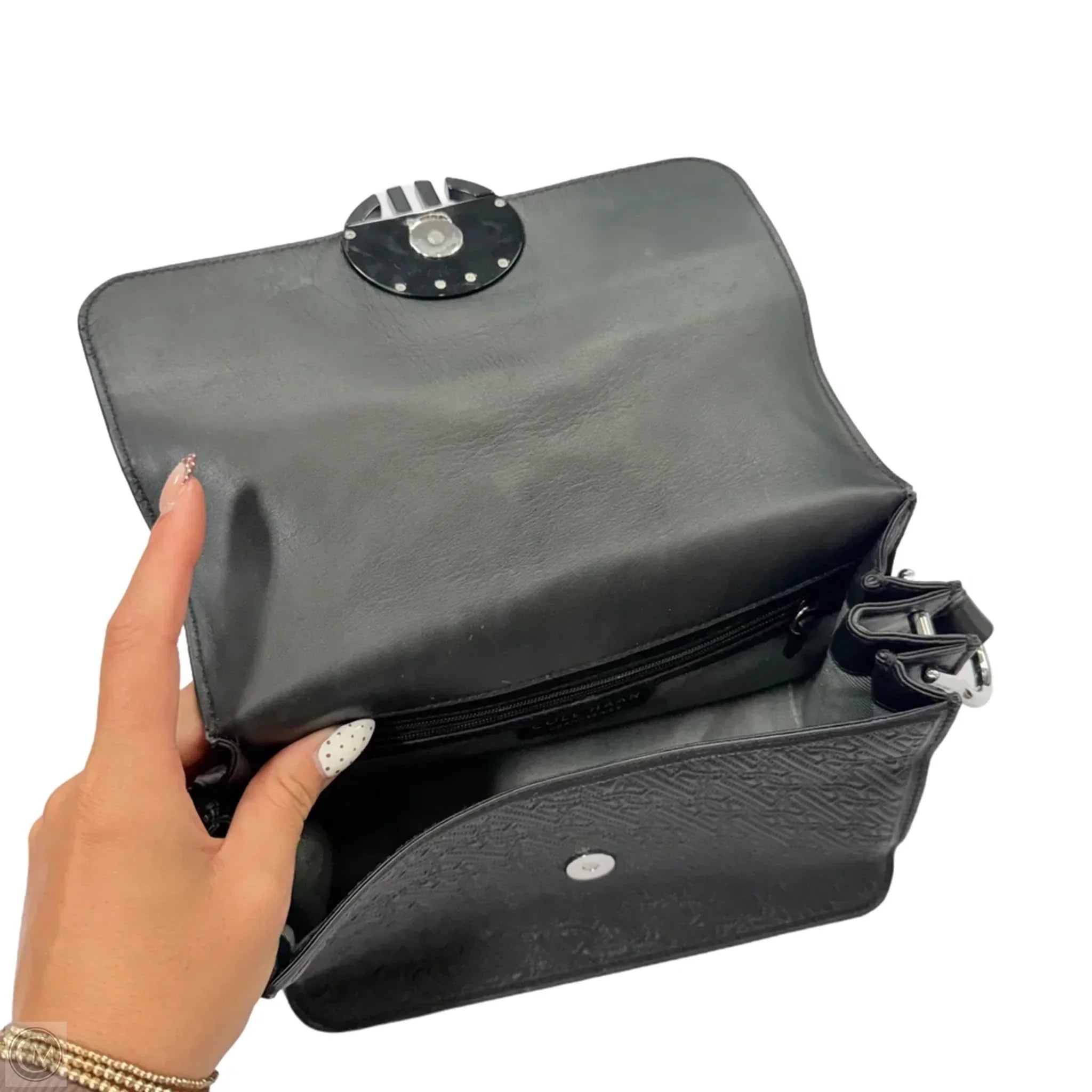 Handbag Leather By Cole-haan, Size: Medium
