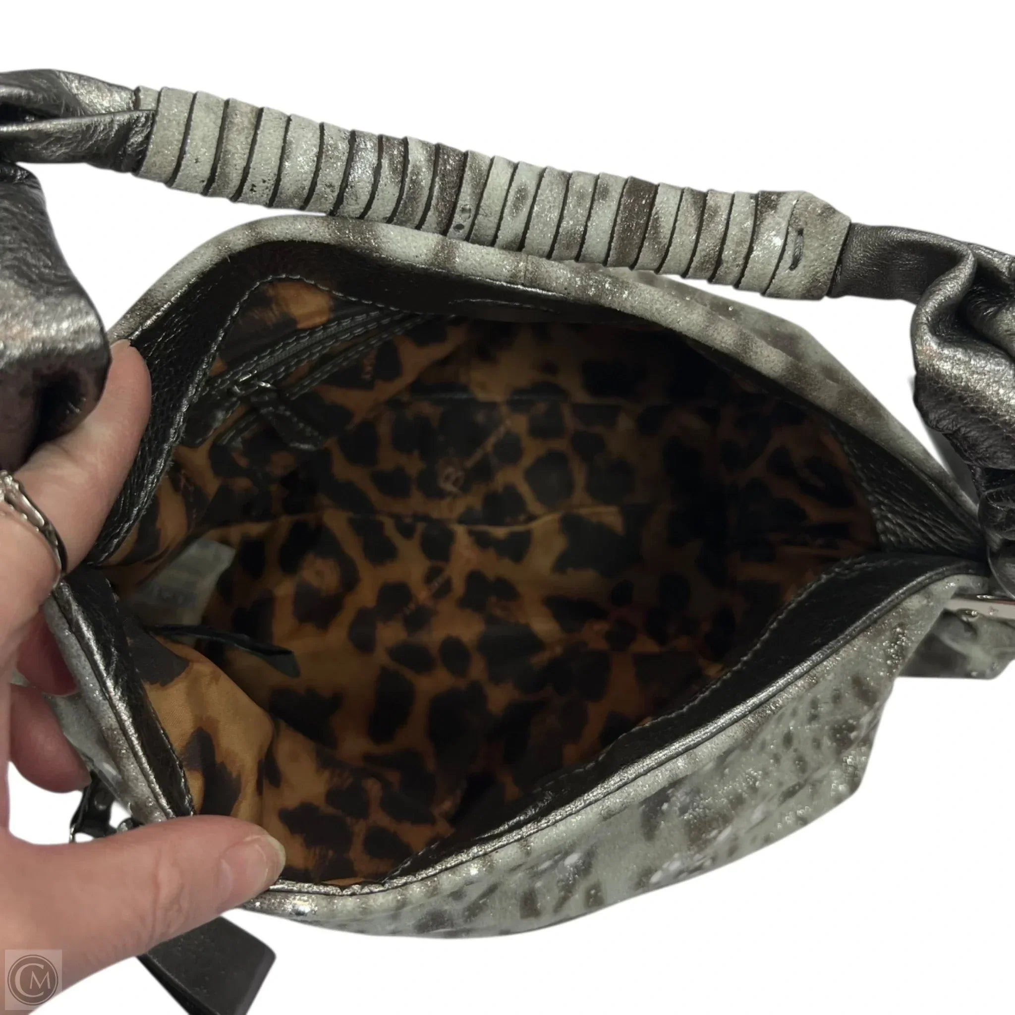Handbag Leather By B. Makowsky, Size: Medium