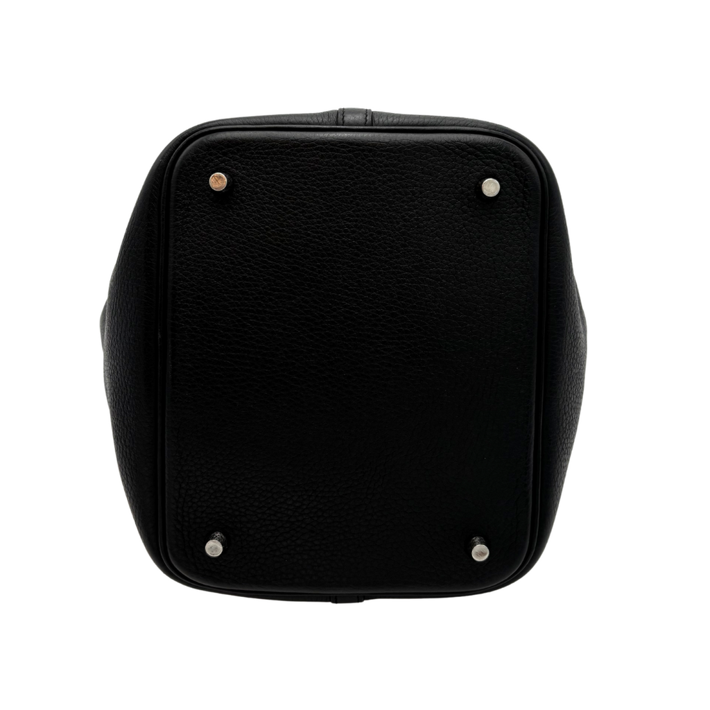 Hermès Picotin Black Clemence 22CM Palladium HW