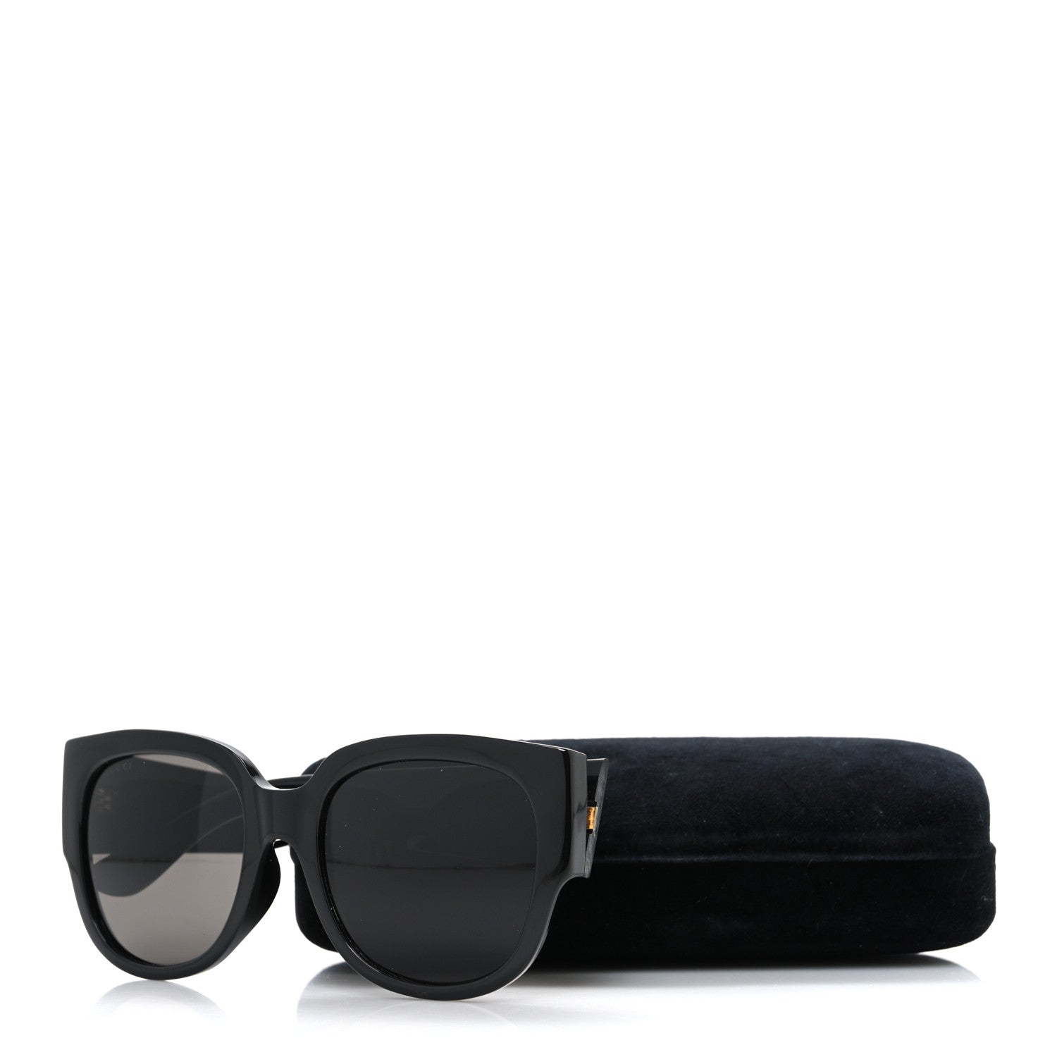 Acetate Square Frame Sunglasses GG0142SA Black