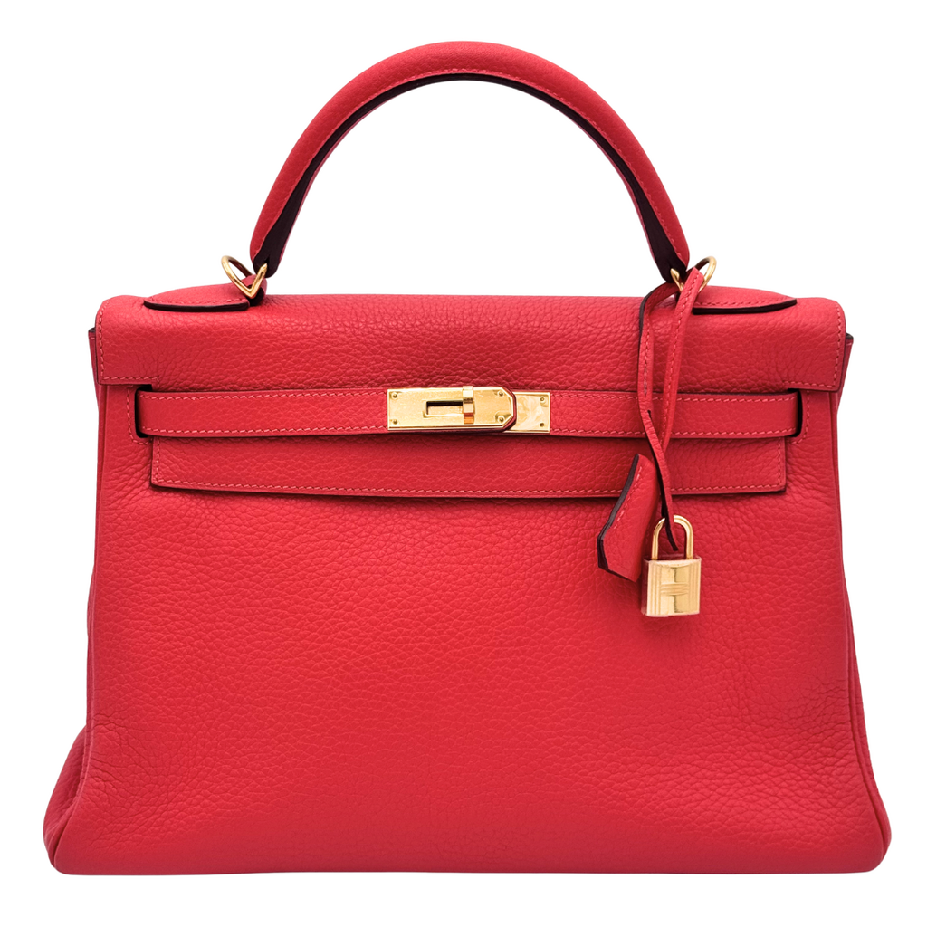 Hermès Kelly Poppy Togo 32CM Gold HW (2014)