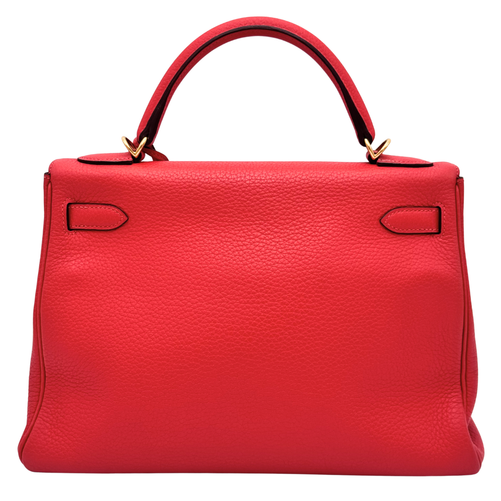 Hermès Kelly Poppy Togo 32CM Gold HW (2014)