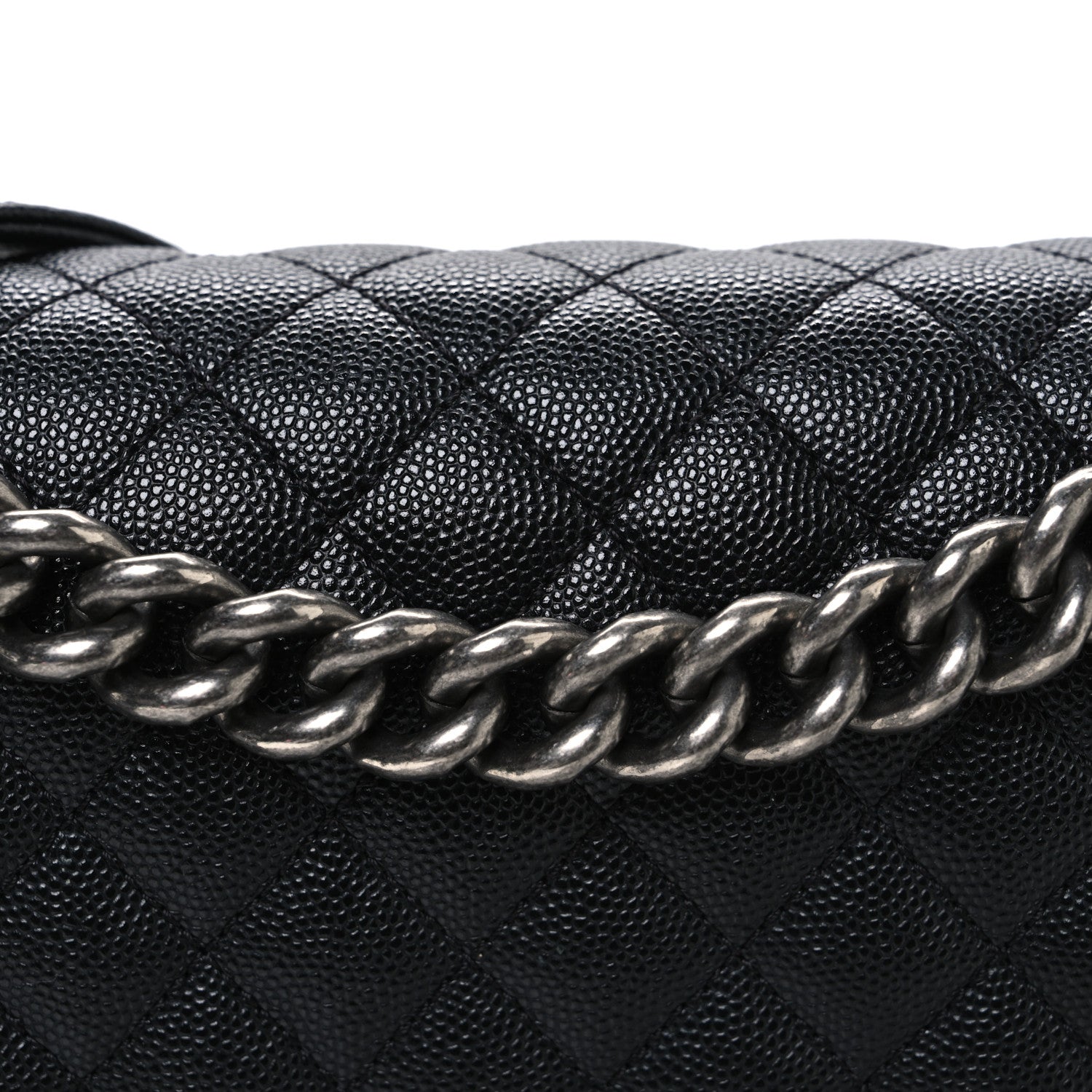 Caviar Quilted New Medium Boy Flap Black
