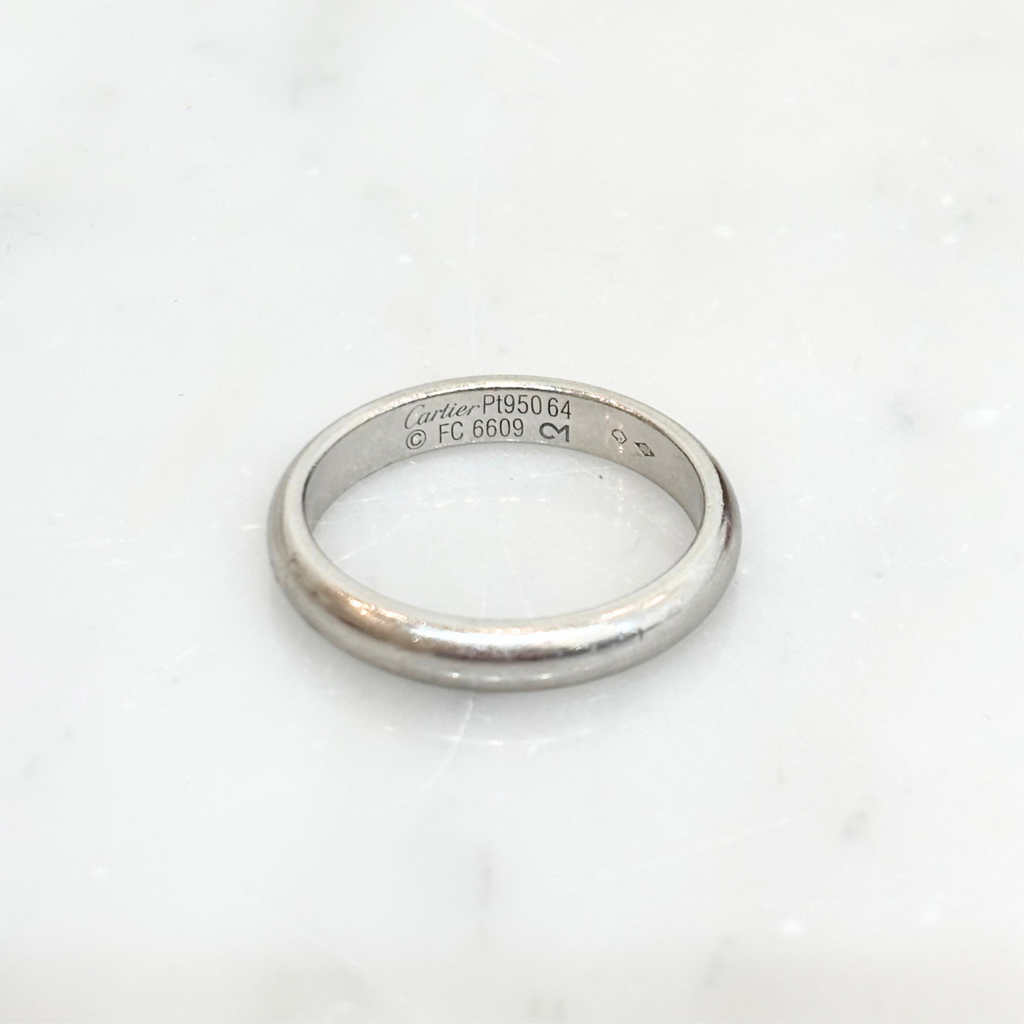 Cartier White Gold Men's Ring, 10 3/4