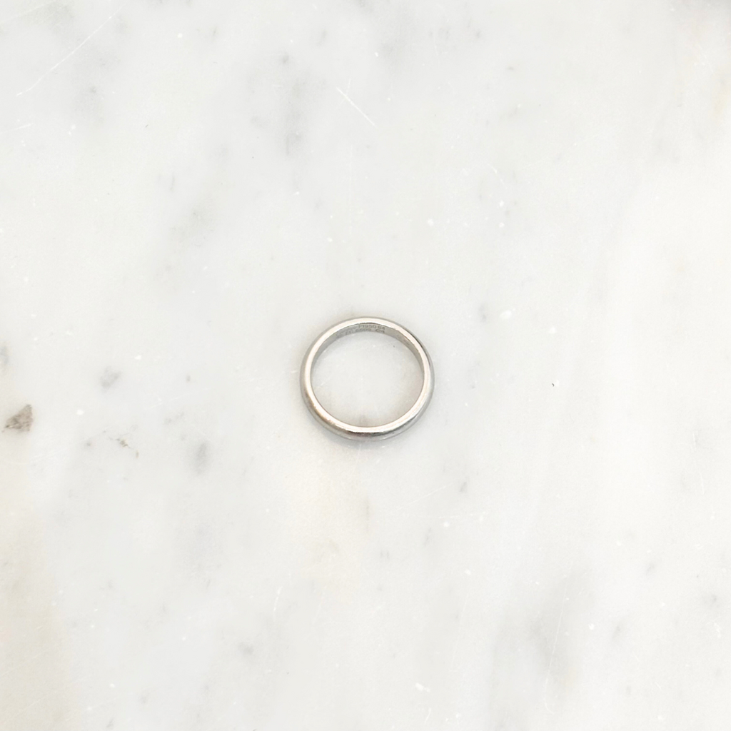 Cartier White Gold Men's Ring, 10 3/4