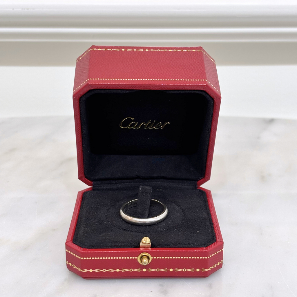 Cartier White Gold Men's Ring, 10 3/4