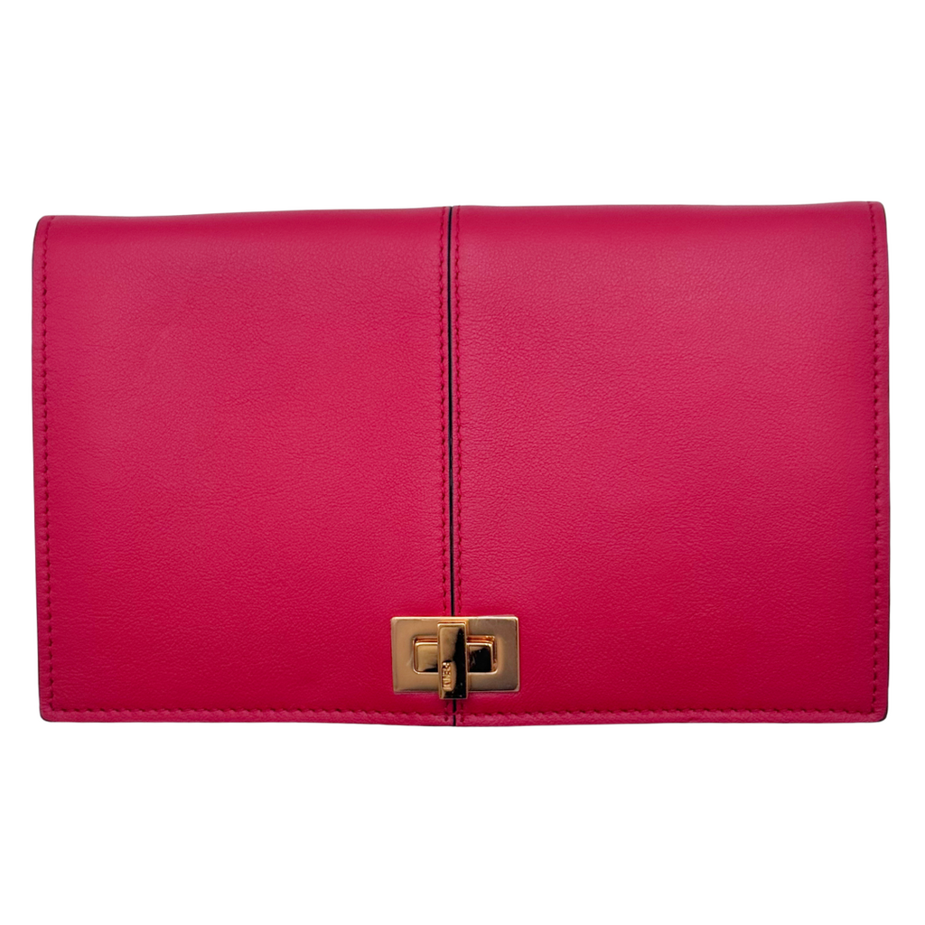 Fendi Red Leather Peekaboo WOC