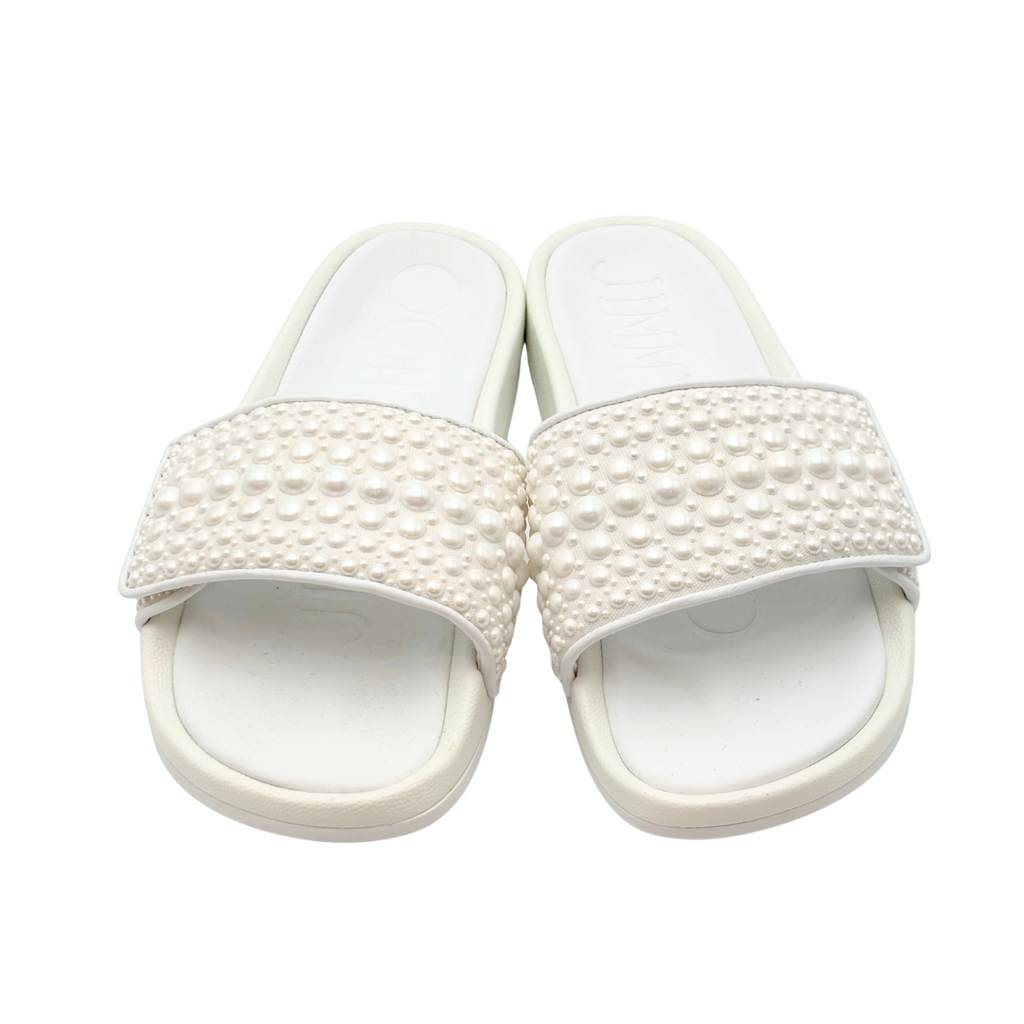 Jimmy Choo Pearl Slides, 37