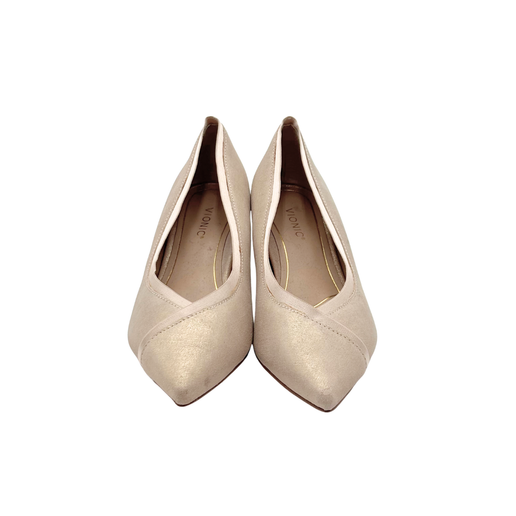 Vionic Cream Wrap Heel, 37