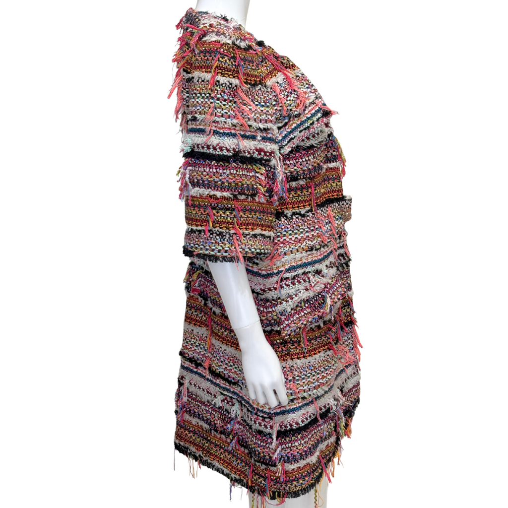 Chanel Multicolor Tweed Coat, 40 (2015)