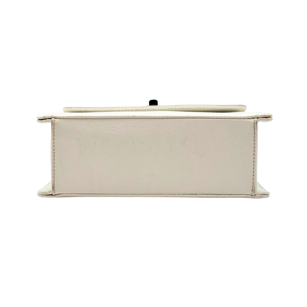 Chanel White Mini Kelly Top Handle Bag