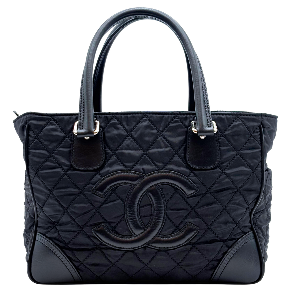 Chanel Black Quilted Paris New York Line Bag