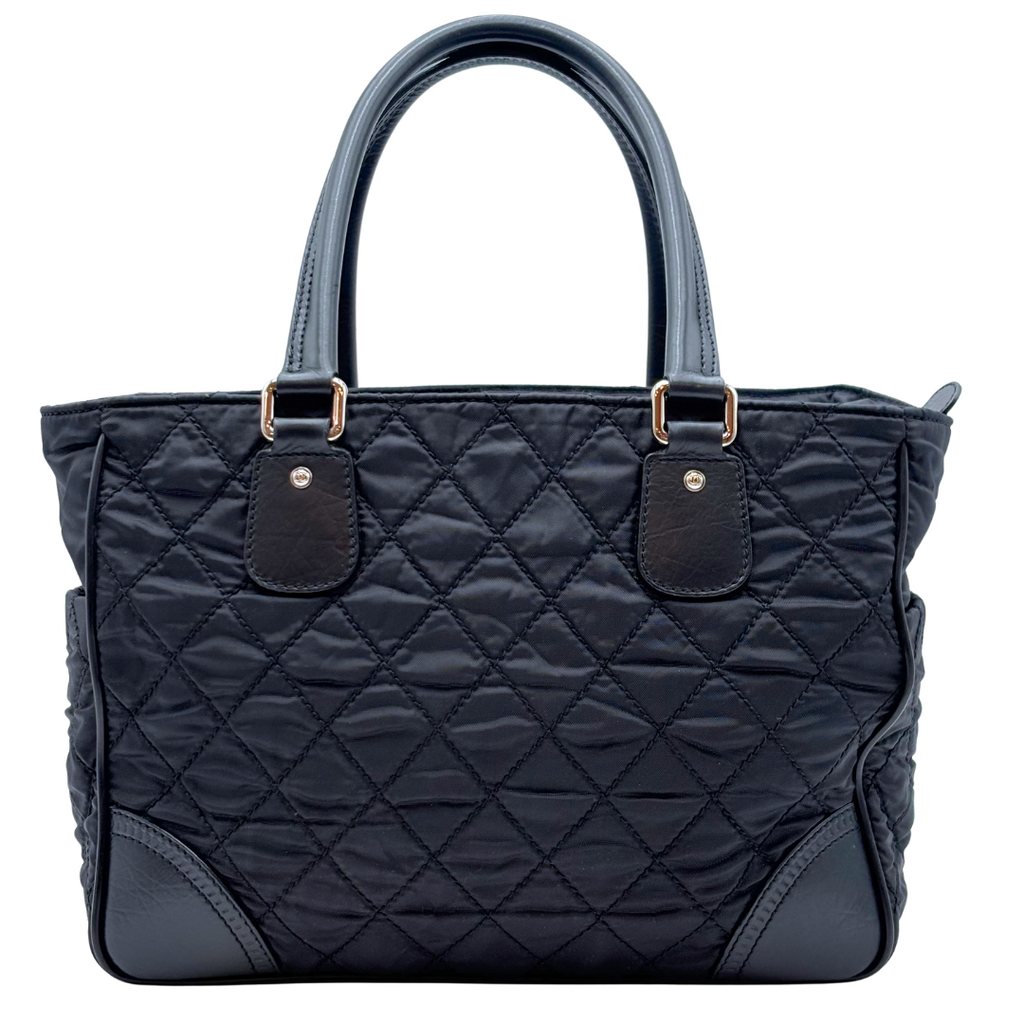 Chanel Black Quilted Paris New York Line Bag