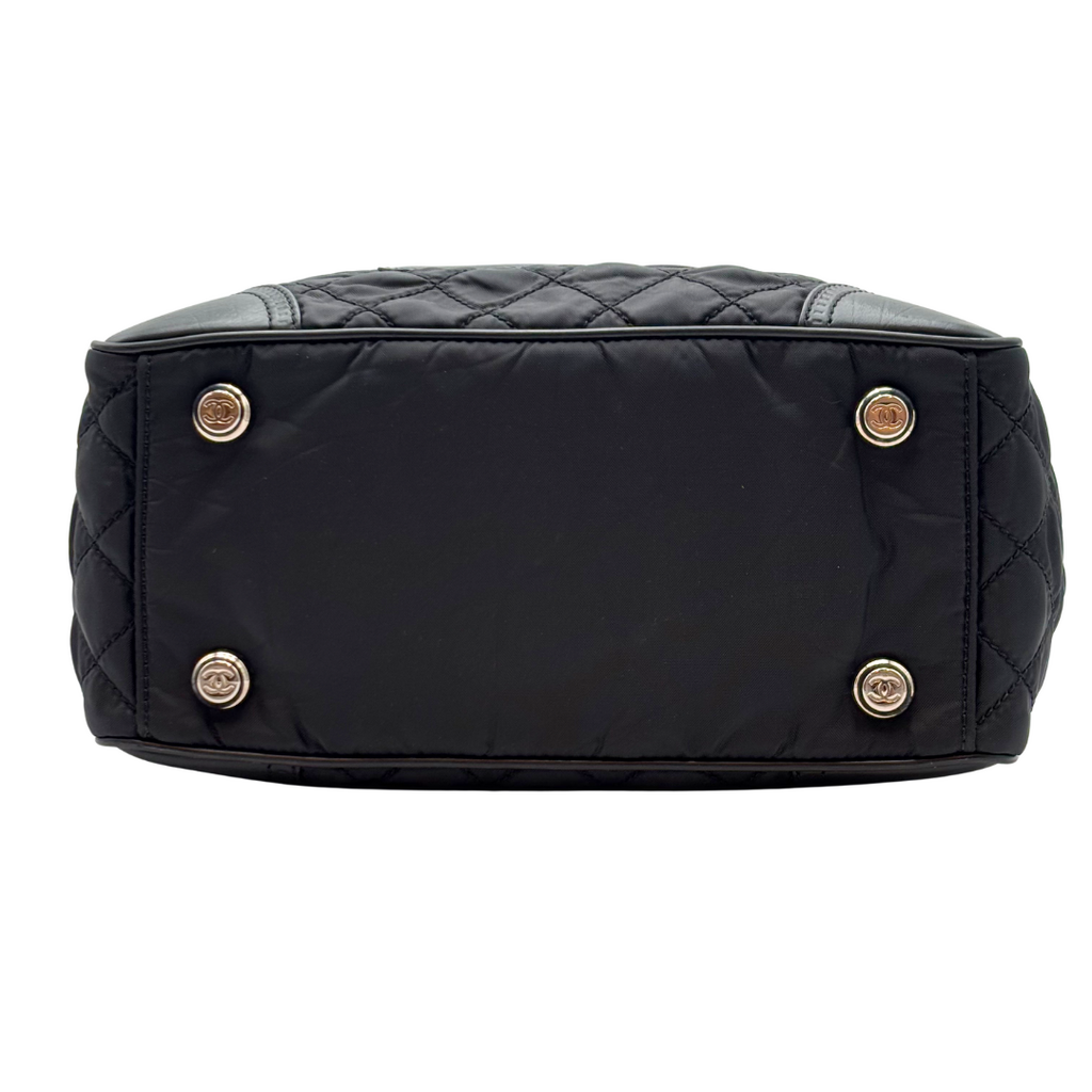 Chanel Black Quilted Paris New York Line Bag