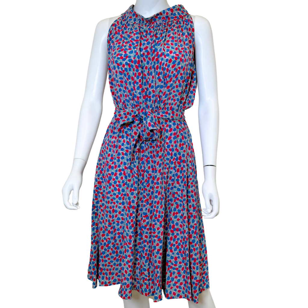 Marc Jacobs Woozy Polka Dot Silk Tie Waist Dress, 6 (SS 2003)