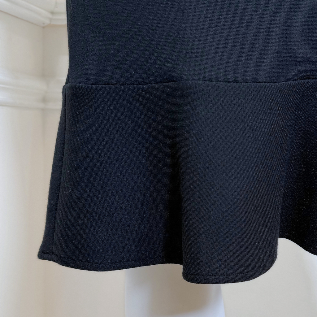 Dolce & Gabbana Black Jersey Knit Midi Dress, 44 (1990-2000s)