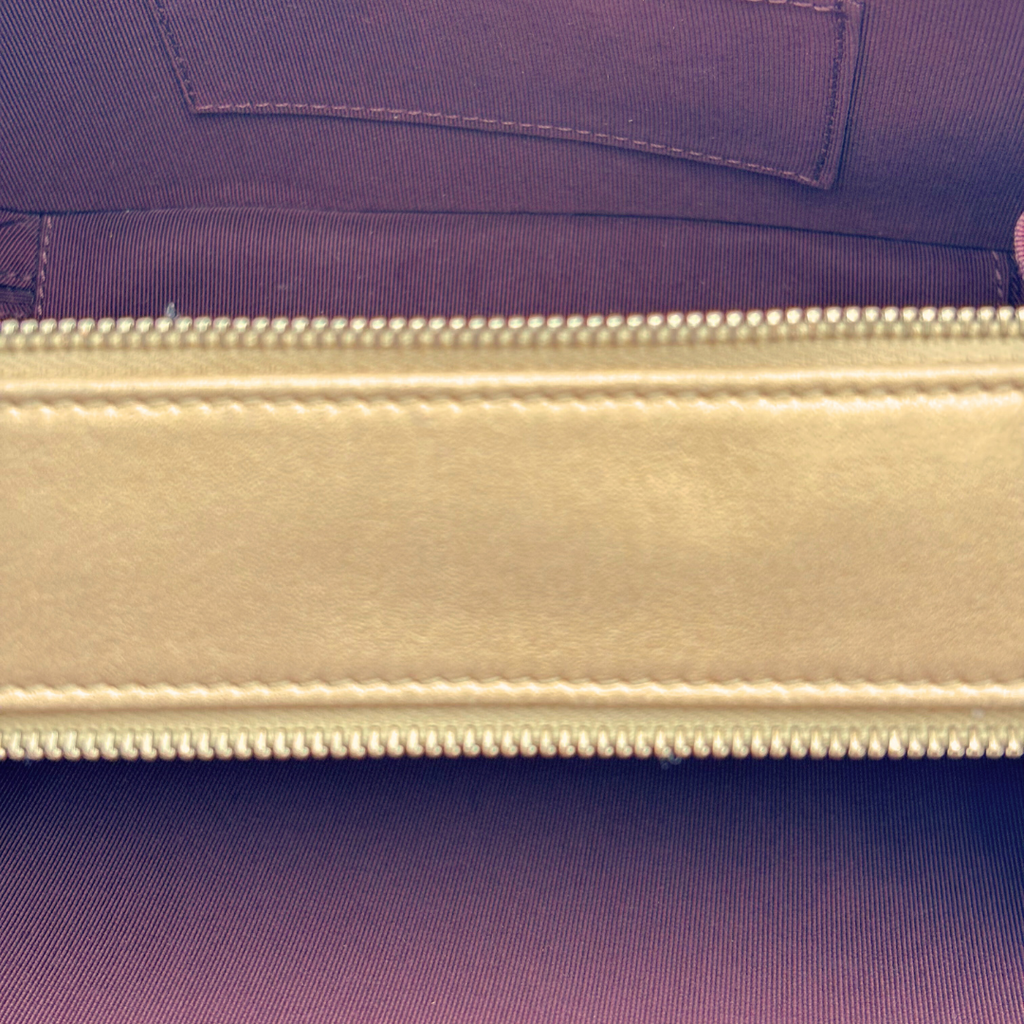 Chanel Gold Quilted Camera Bag