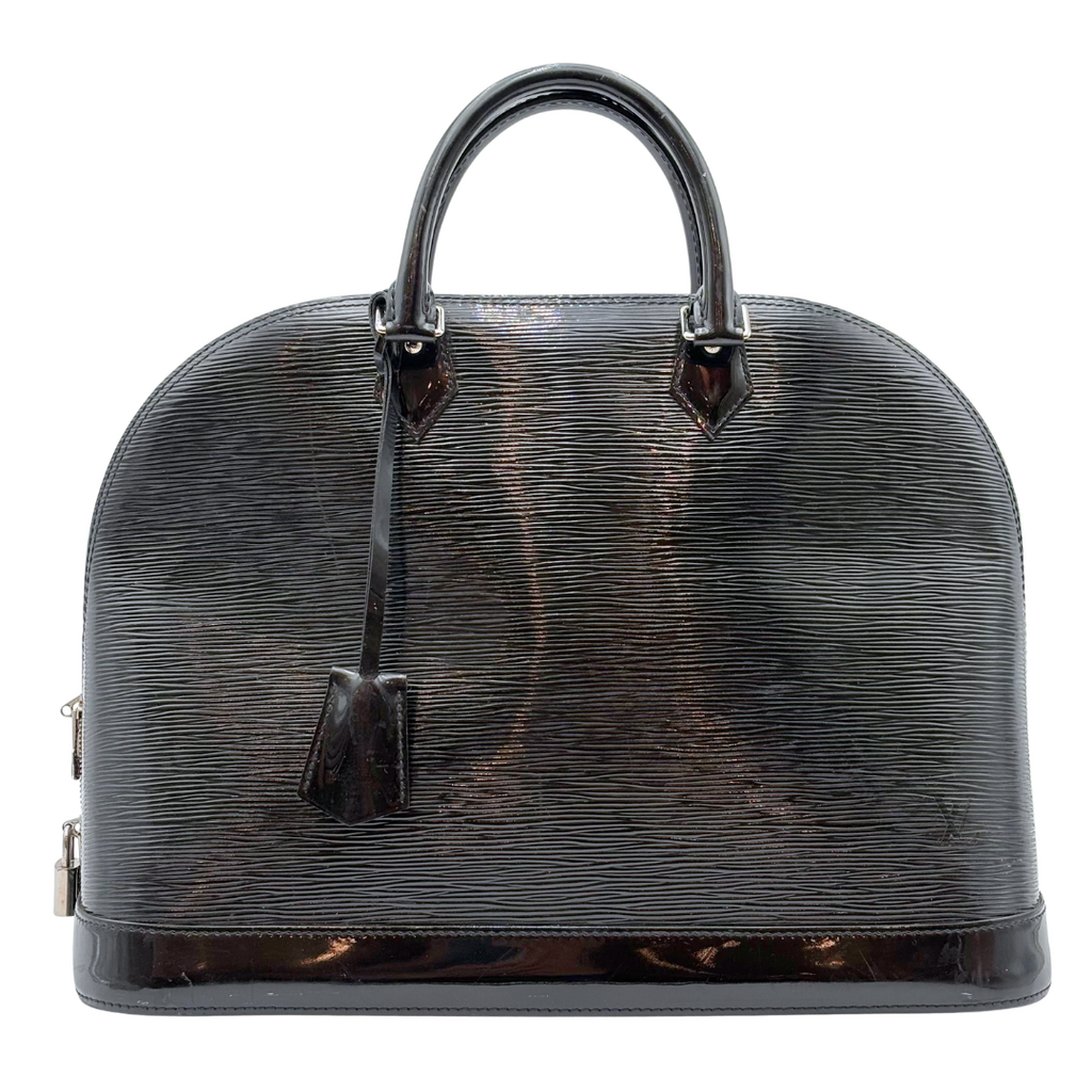 Louis Vuitton Black Epi Alma GM Bag