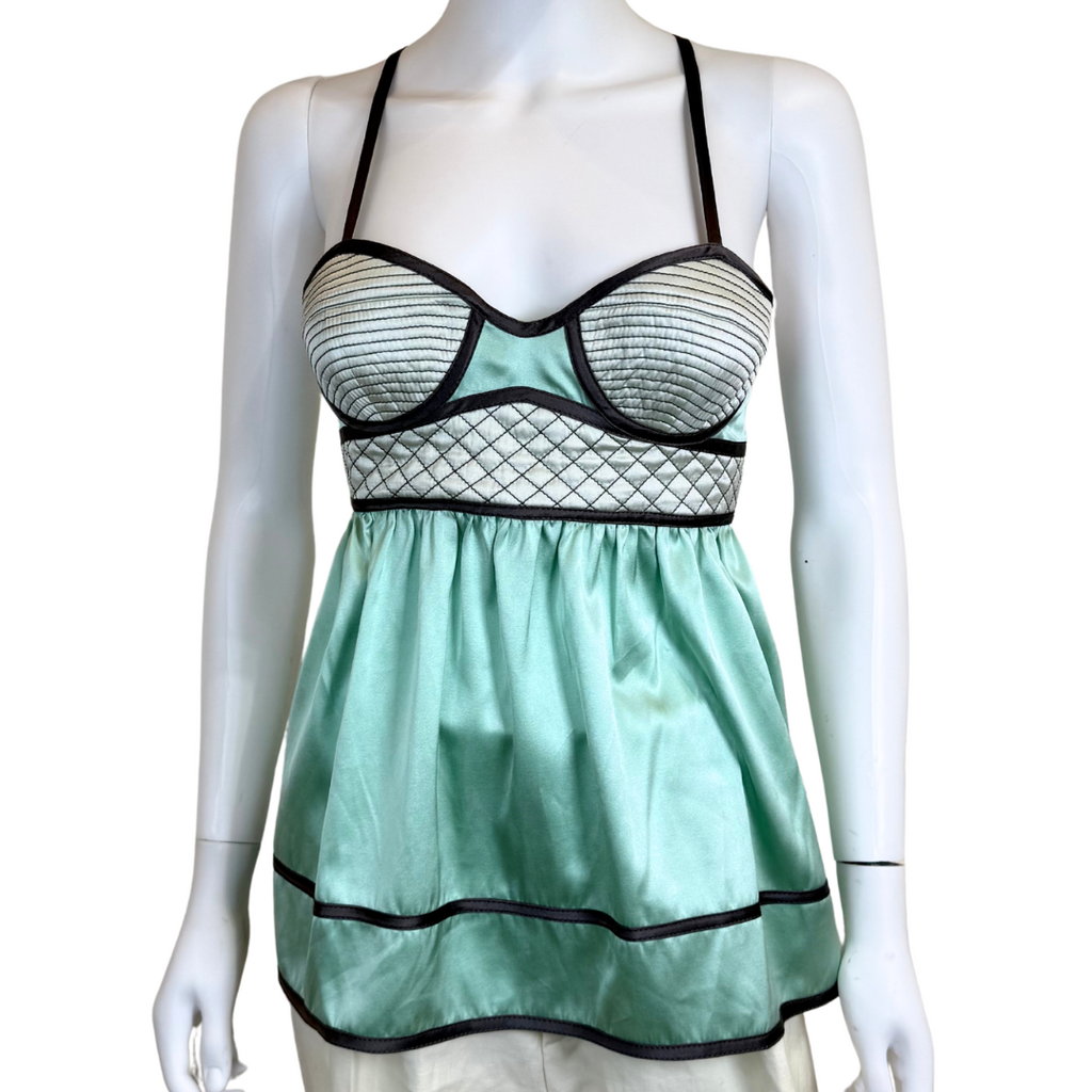 Proenza Schouler NWT 2000S SILK BLEND BUSTIER TANK, 6