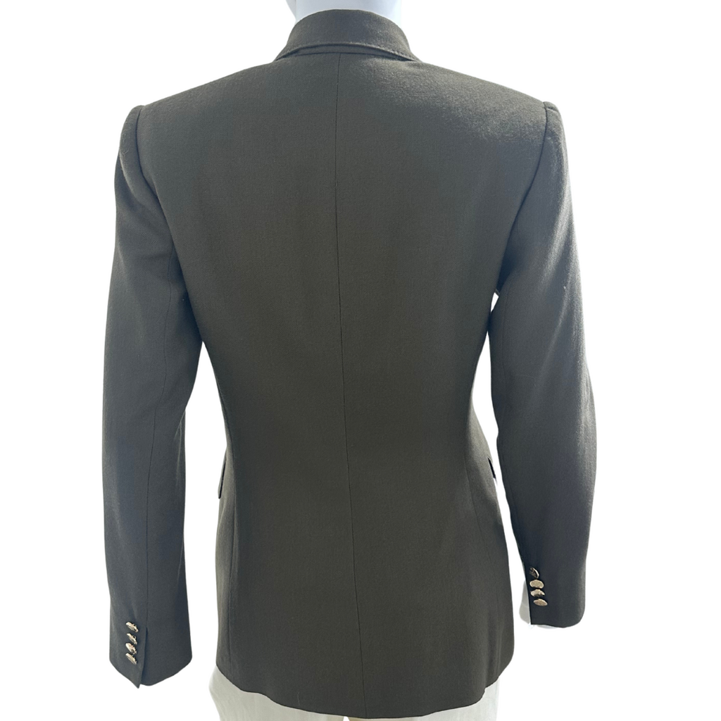 Olive Cashmere Blazer