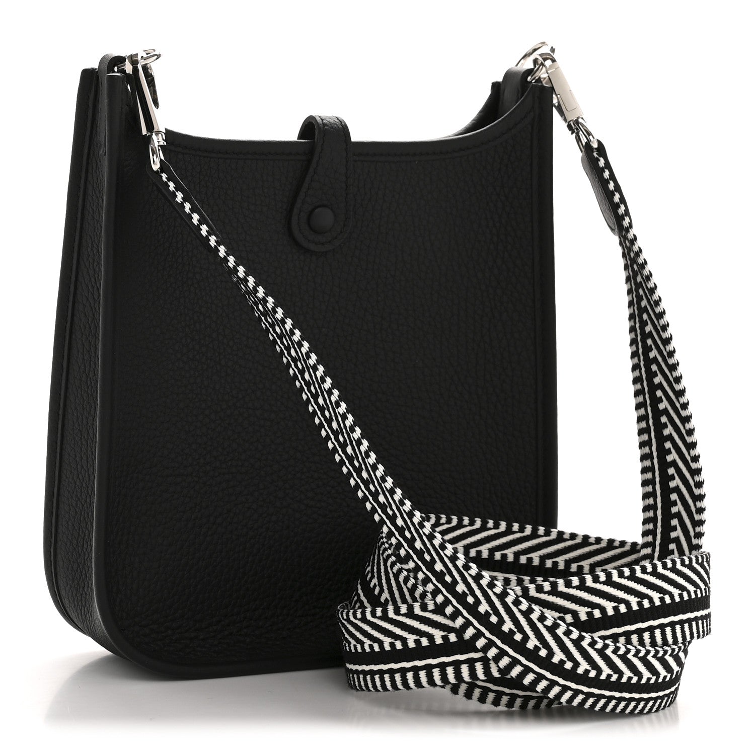 Taurillon Clemence Amazone Sangle Cavale Evelyne TPM Black White