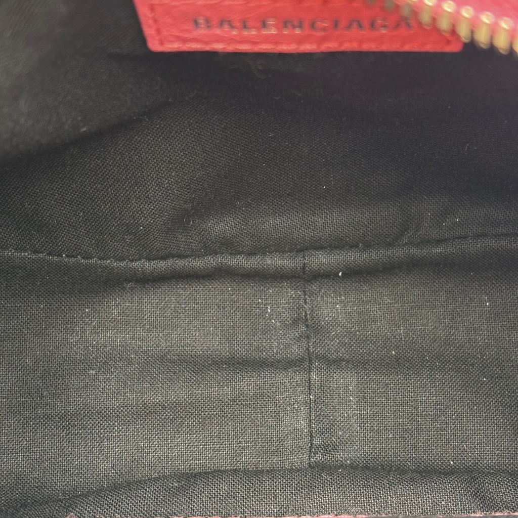 Balenciaga Pink Le Cagole XS Lambskin Leather Shoulder Bag
