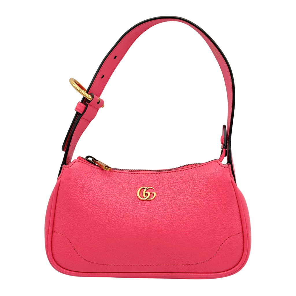 Gucci Pink Leather Shoulder Bag