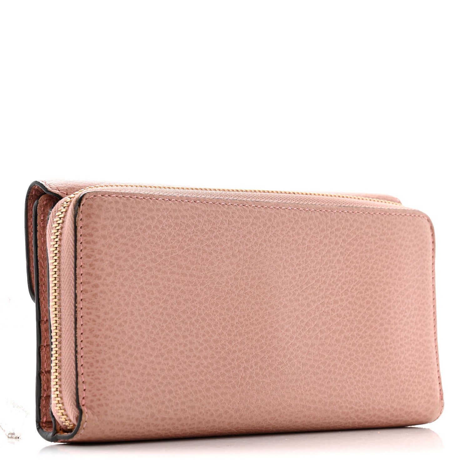 Dollar Calfskin Interlocking G Continental Wallet Soft Pink