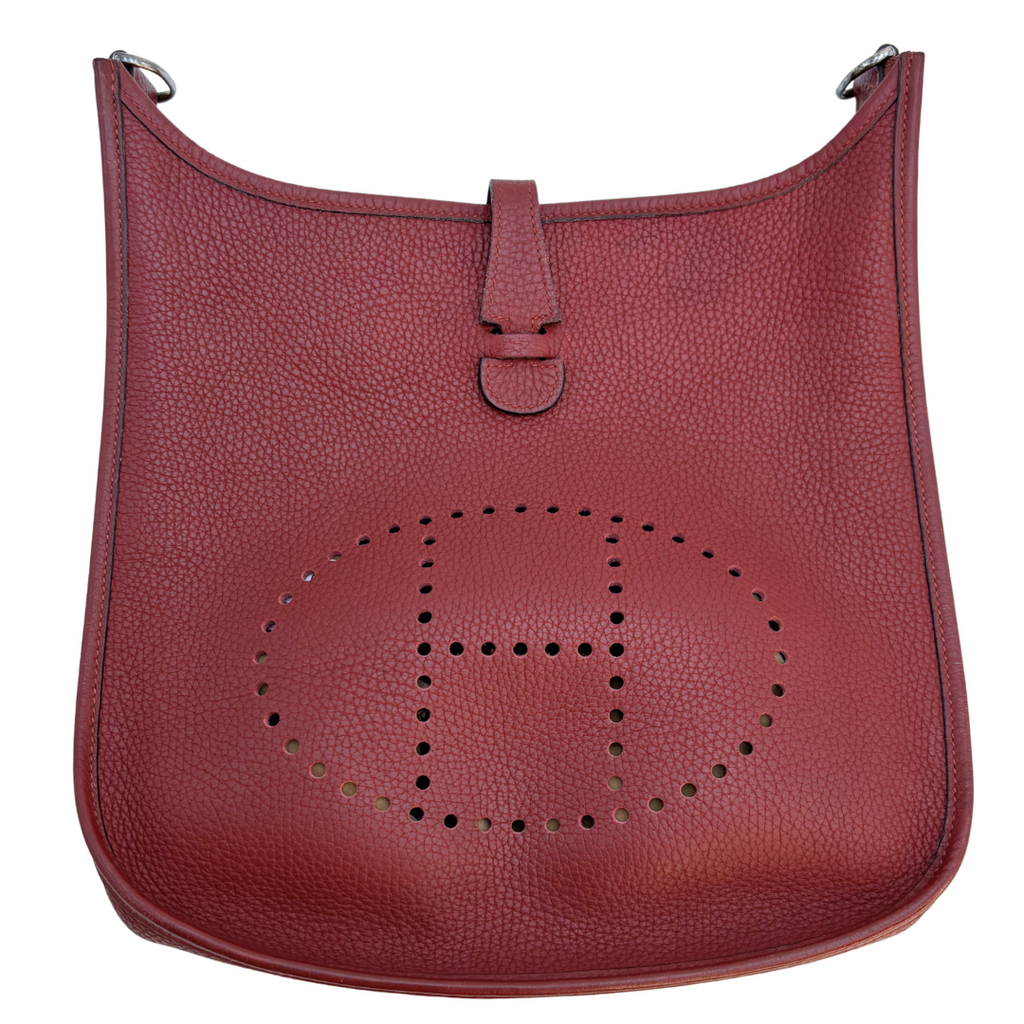 Hermès Evelyne Burgundy Palladium HW