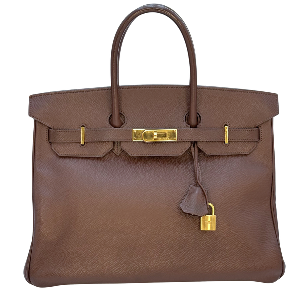 Hermès Birkin Brown Epsom 35CM Gold HW (1998)