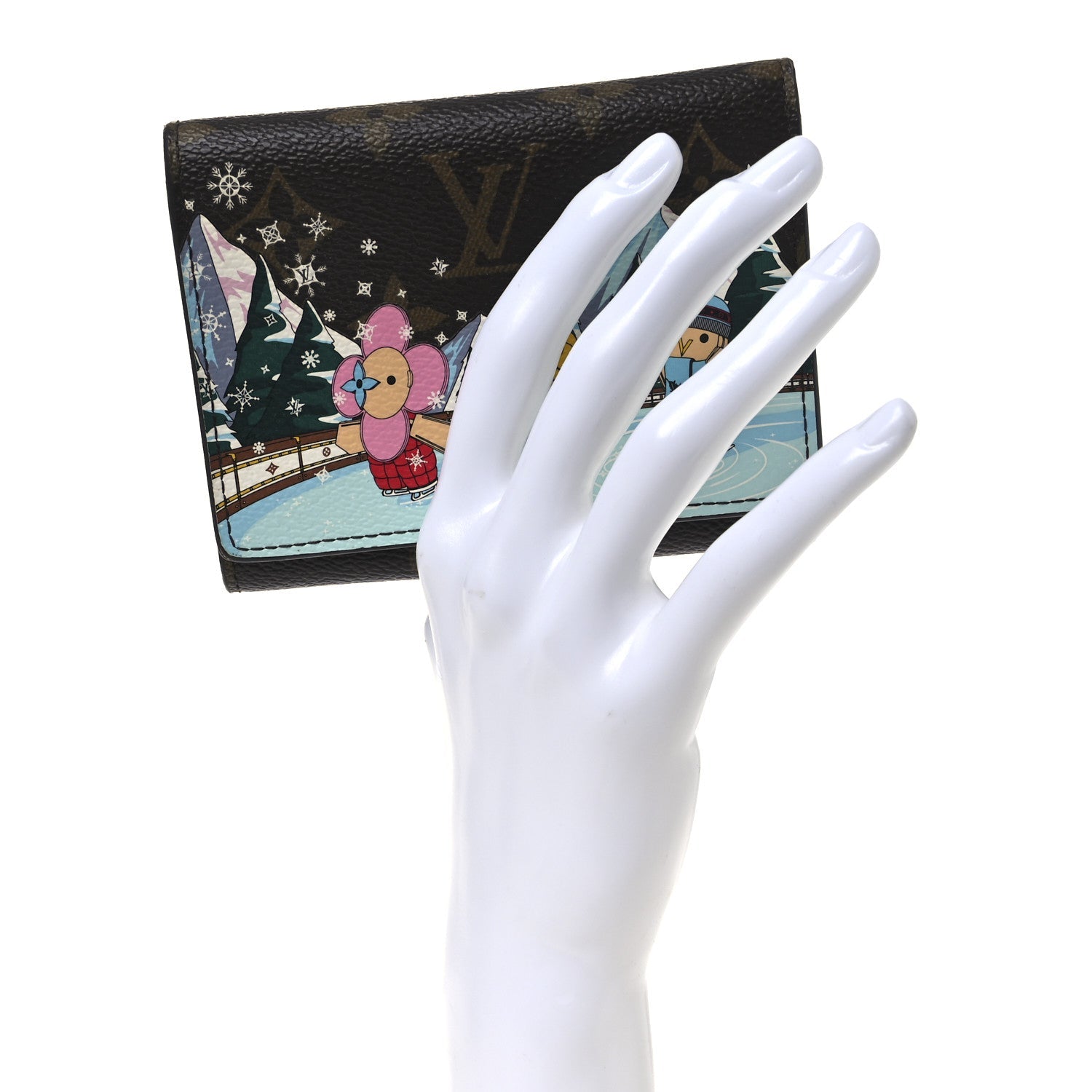 Monogram 2023 Christmas Animation Alpine Victorine Wallet Wisteria Pink