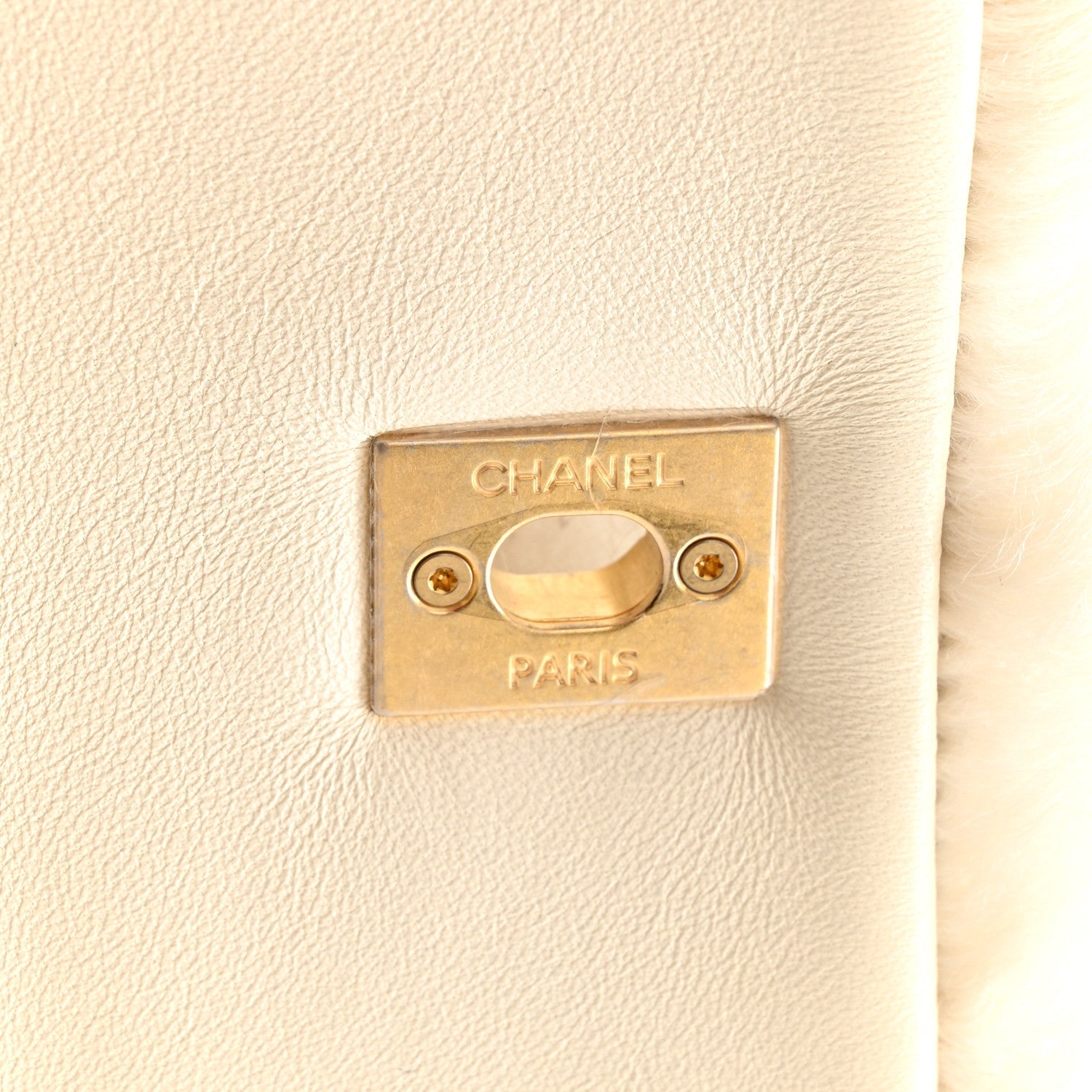 Fantasy Fur CC Mini Flap Bag White