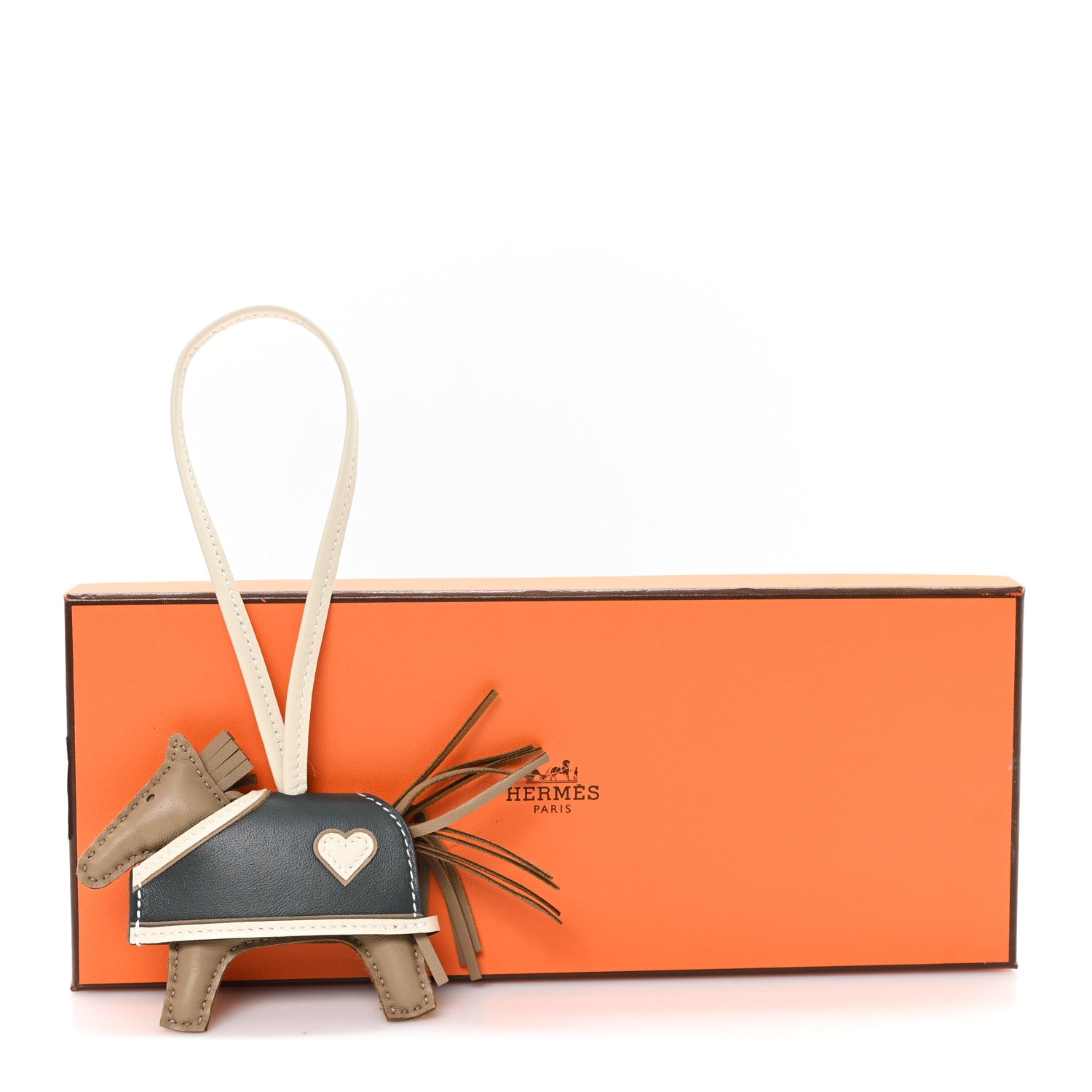 Milo Lambskin Grigri Rodeo Robeo Coeur Bag Charm PM Beige Marfa Craie Vert Mangrove