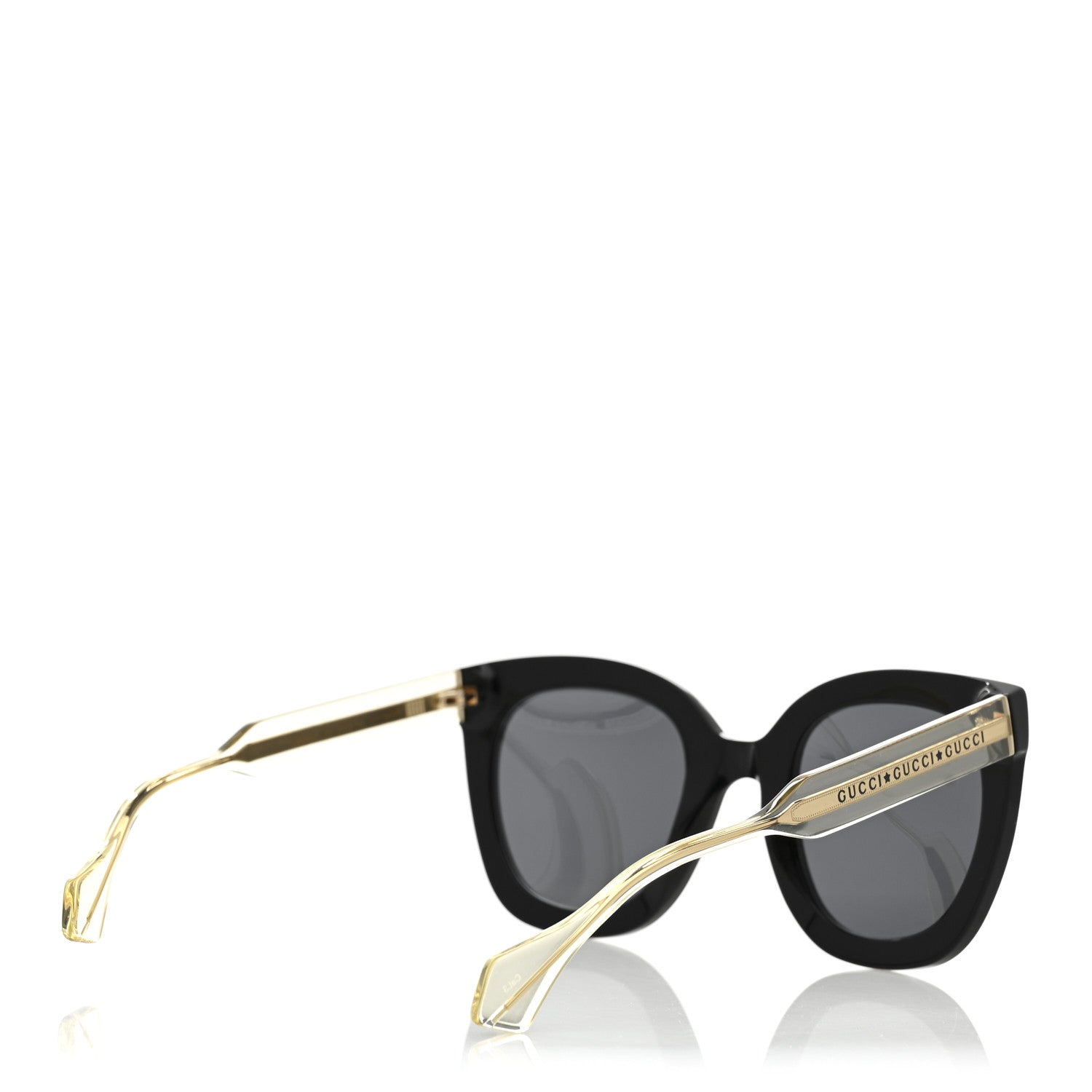 Acetate Crystal Sunglasses GG0564S Black Grey