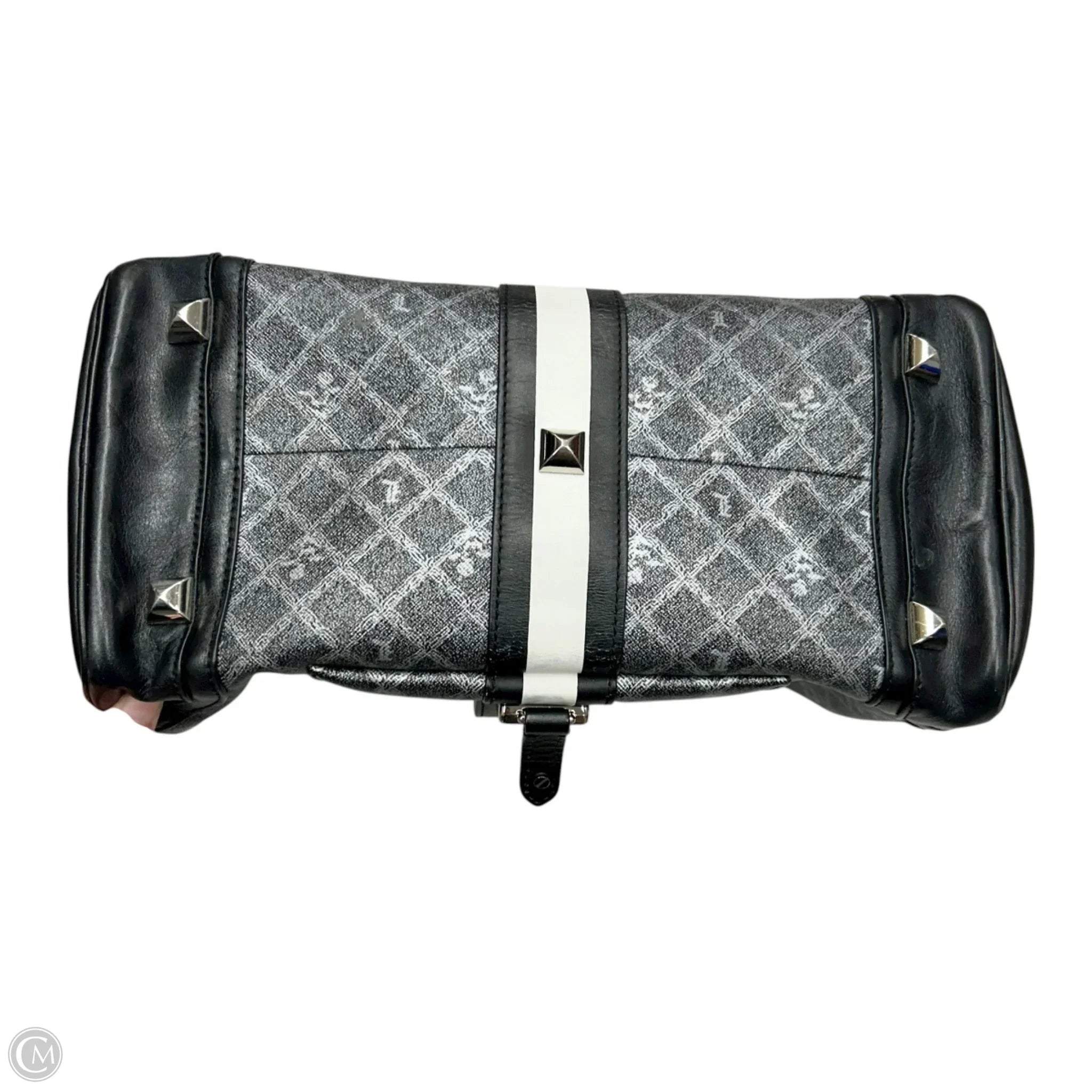 Handbag Leather By Lamb, Size: Medium