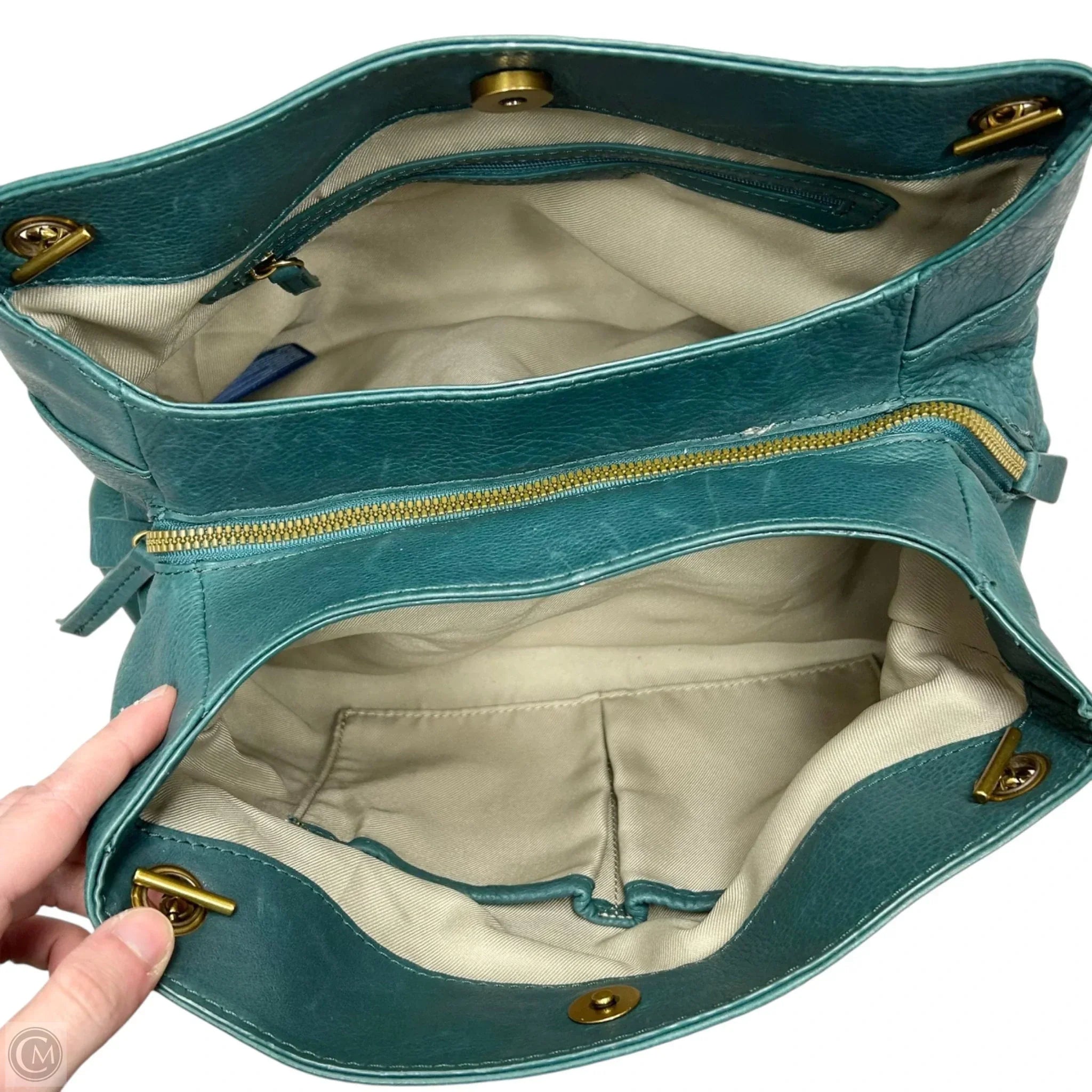 Handbag Leather By American Leather Co, Size: Medium