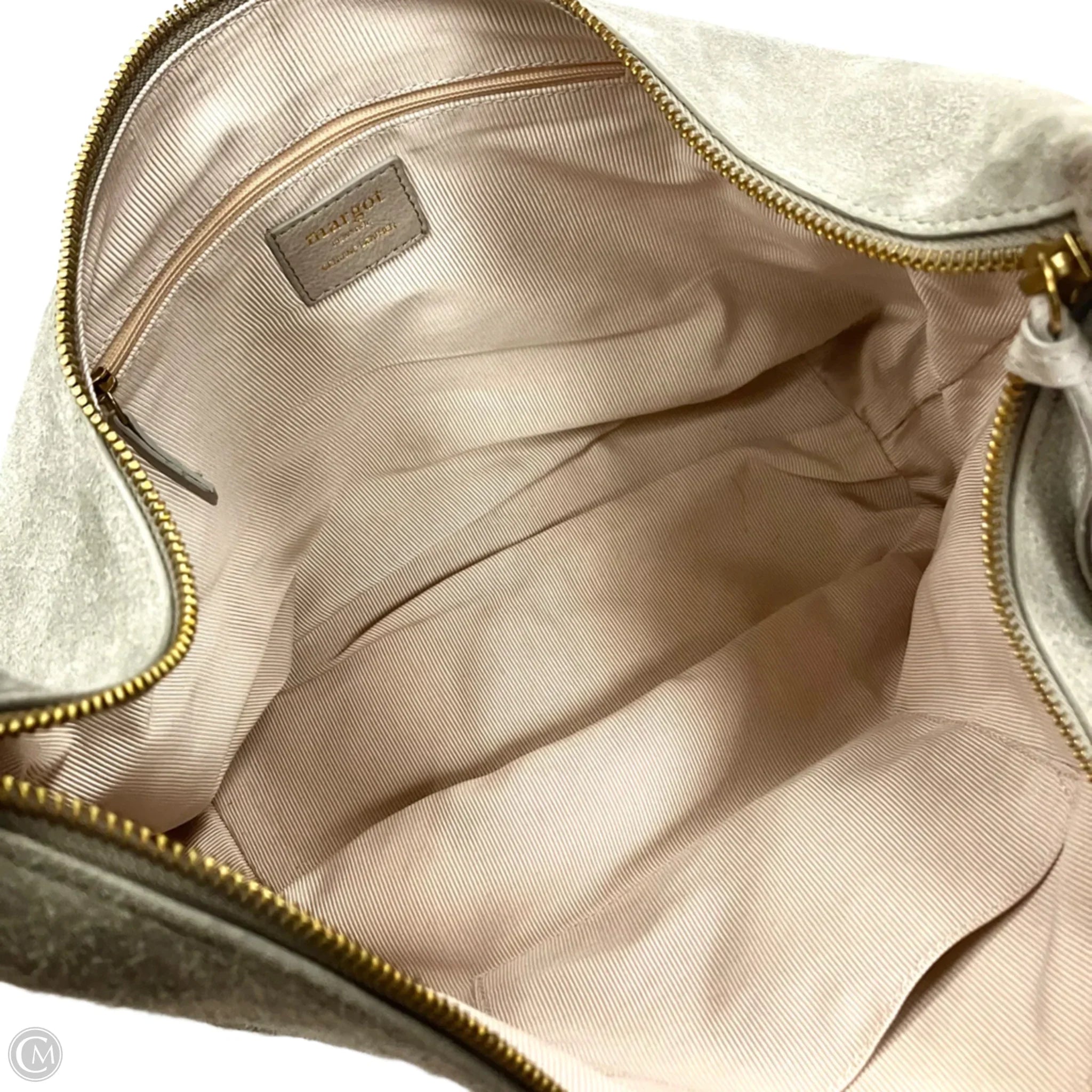 Handbag Leather By Margot, Size: Medium