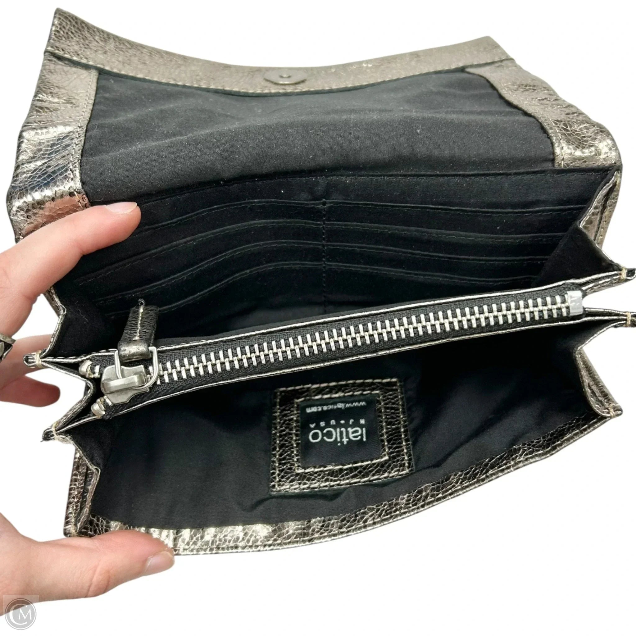Wallet Leather By Latico, Size: Medium
