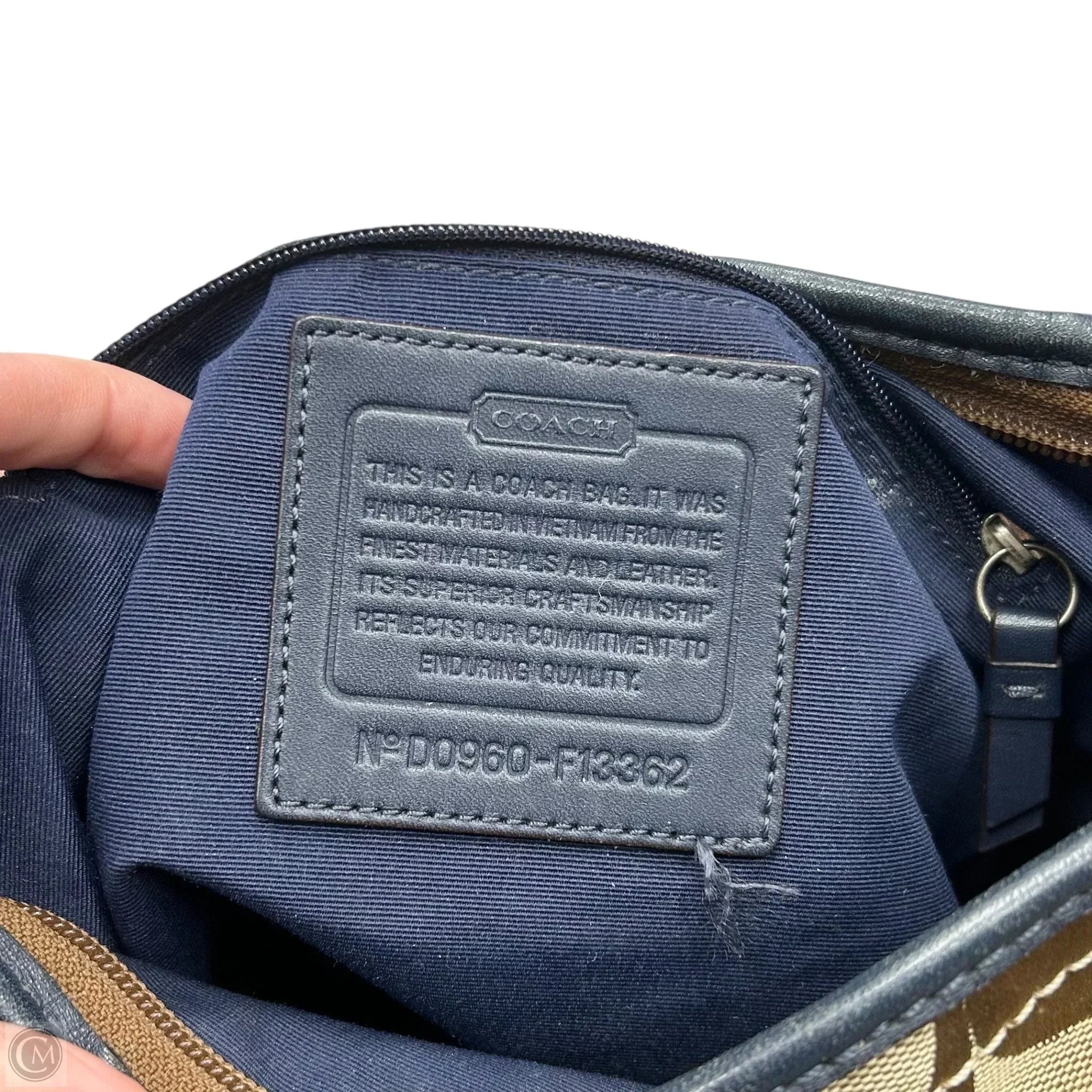 Crossbody Designer By Coach, Size: Medium