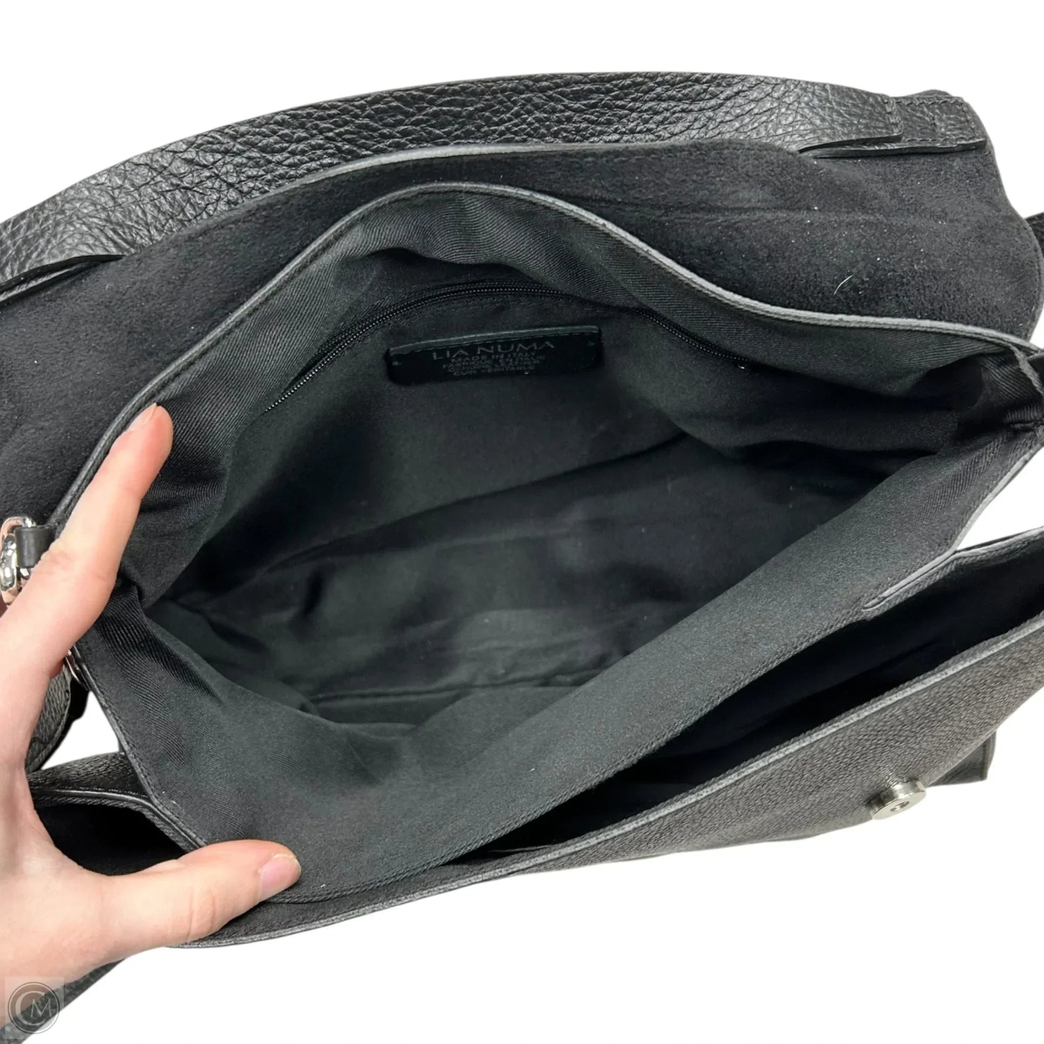 Crossbody Leather By Lia Numa, Size: Medium